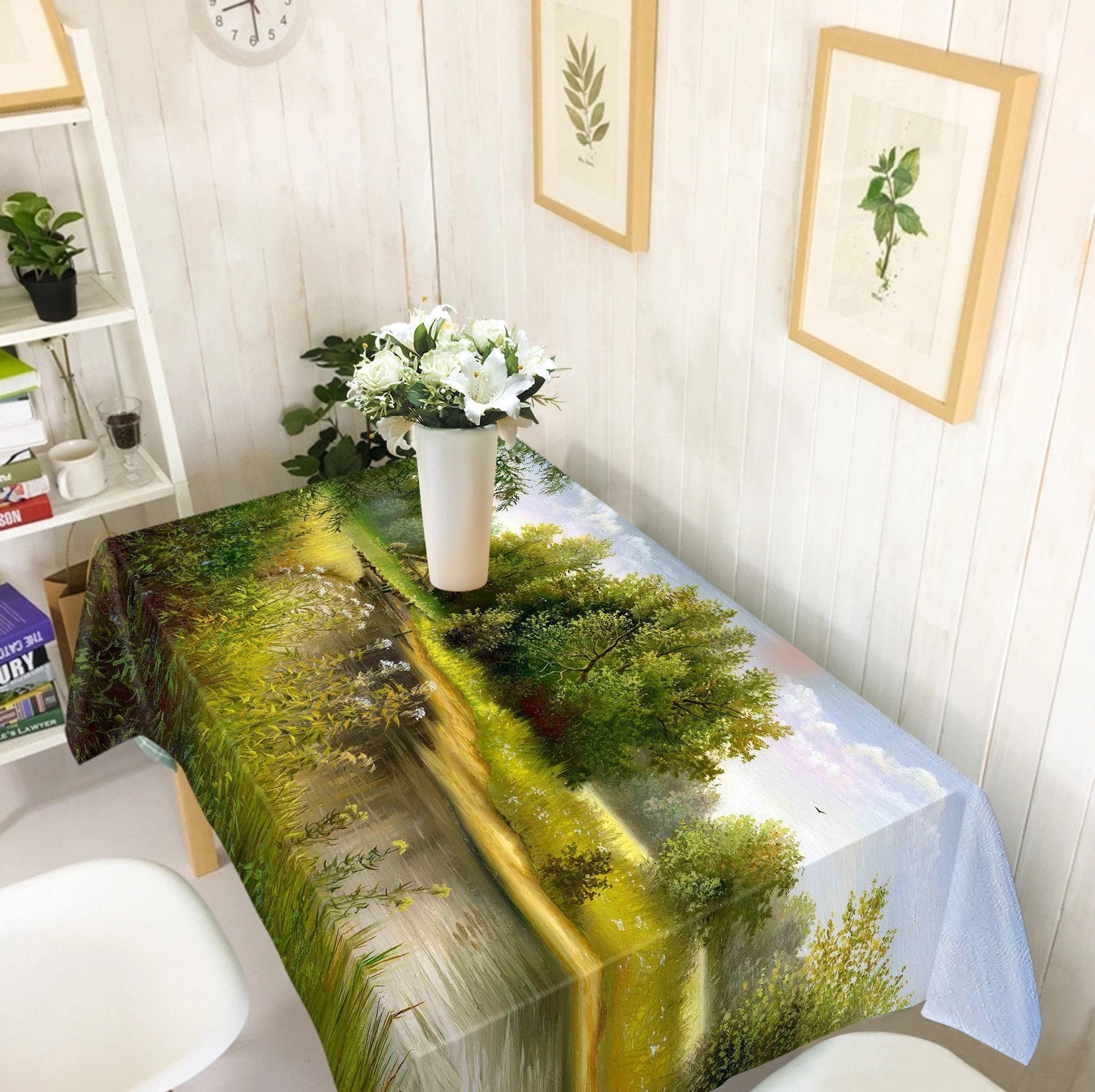 3D Slowly River Scenery 752 Tablecloths Wallpaper AJ Wallpaper