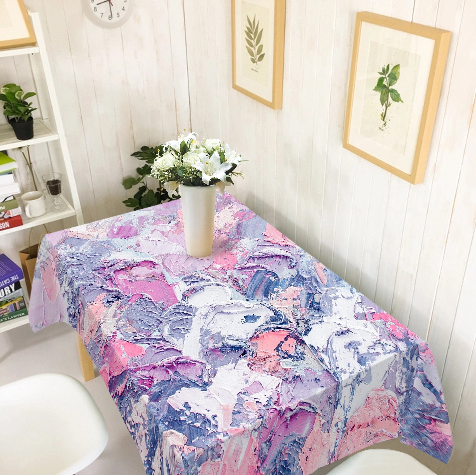 3D Pink Pigment 15 Tablecloths Wallpaper AJ Wallpaper