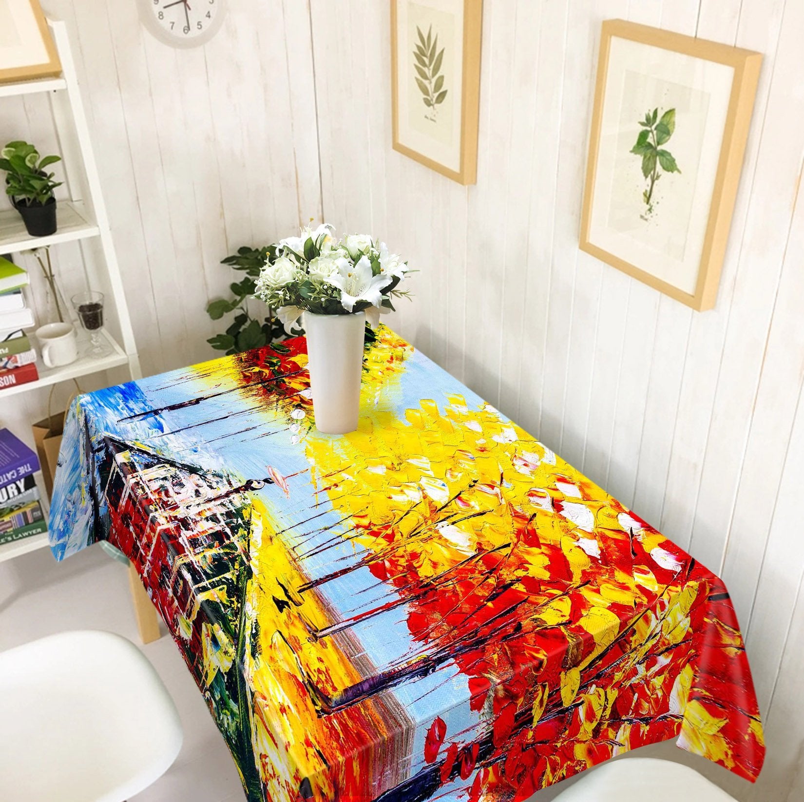 3D Oil Painting Trees 554 Tablecloths Wallpaper AJ Wallpaper