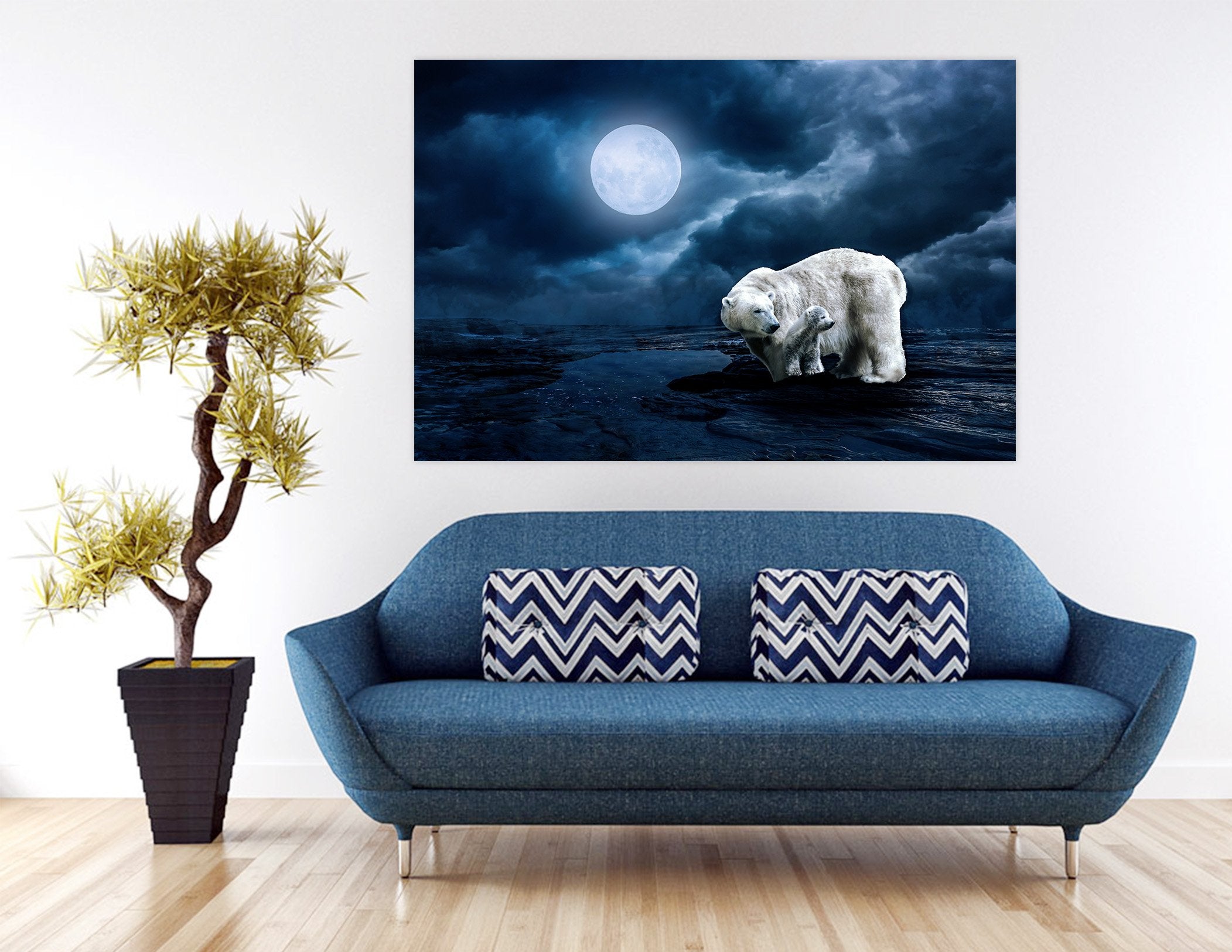 3D Polar-Bear 106 Animal Wall Stickers Wallpaper AJ Wallpaper 2