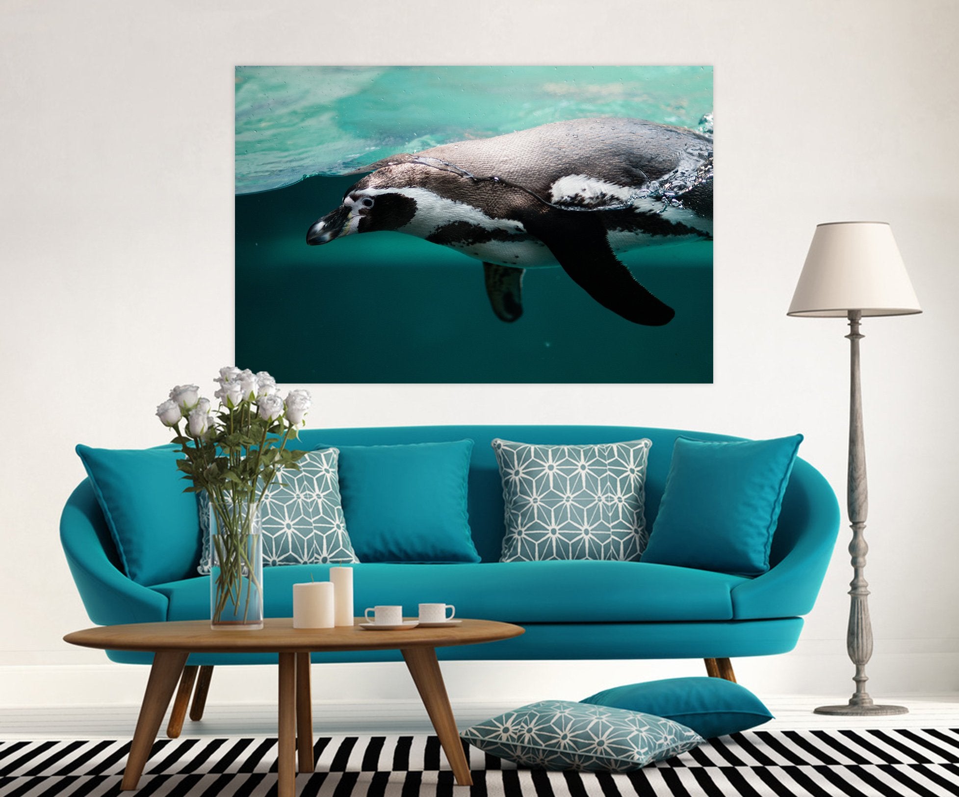 3D Whale 104 Animal Wall Stickers Wallpaper AJ Wallpaper 2