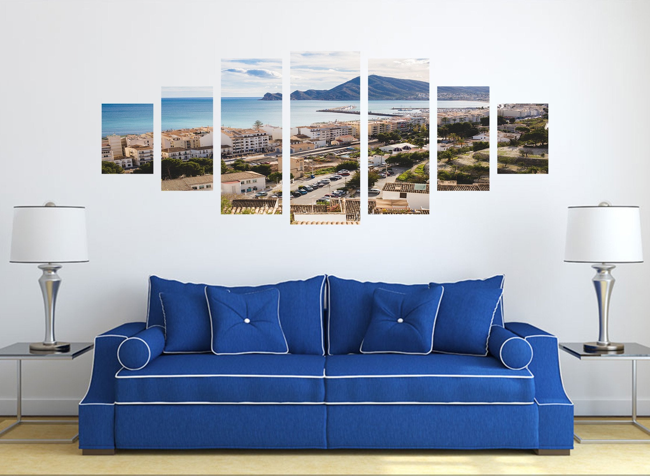 3D Seaside City 078 Unframed Print Wallpaper Wallpaper AJ Wallpaper