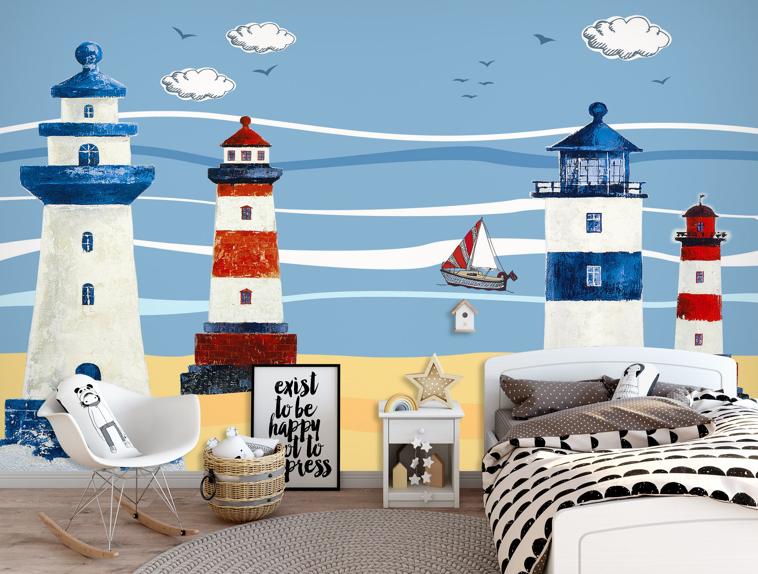 3D Sea Tower 1657 Wall Murals