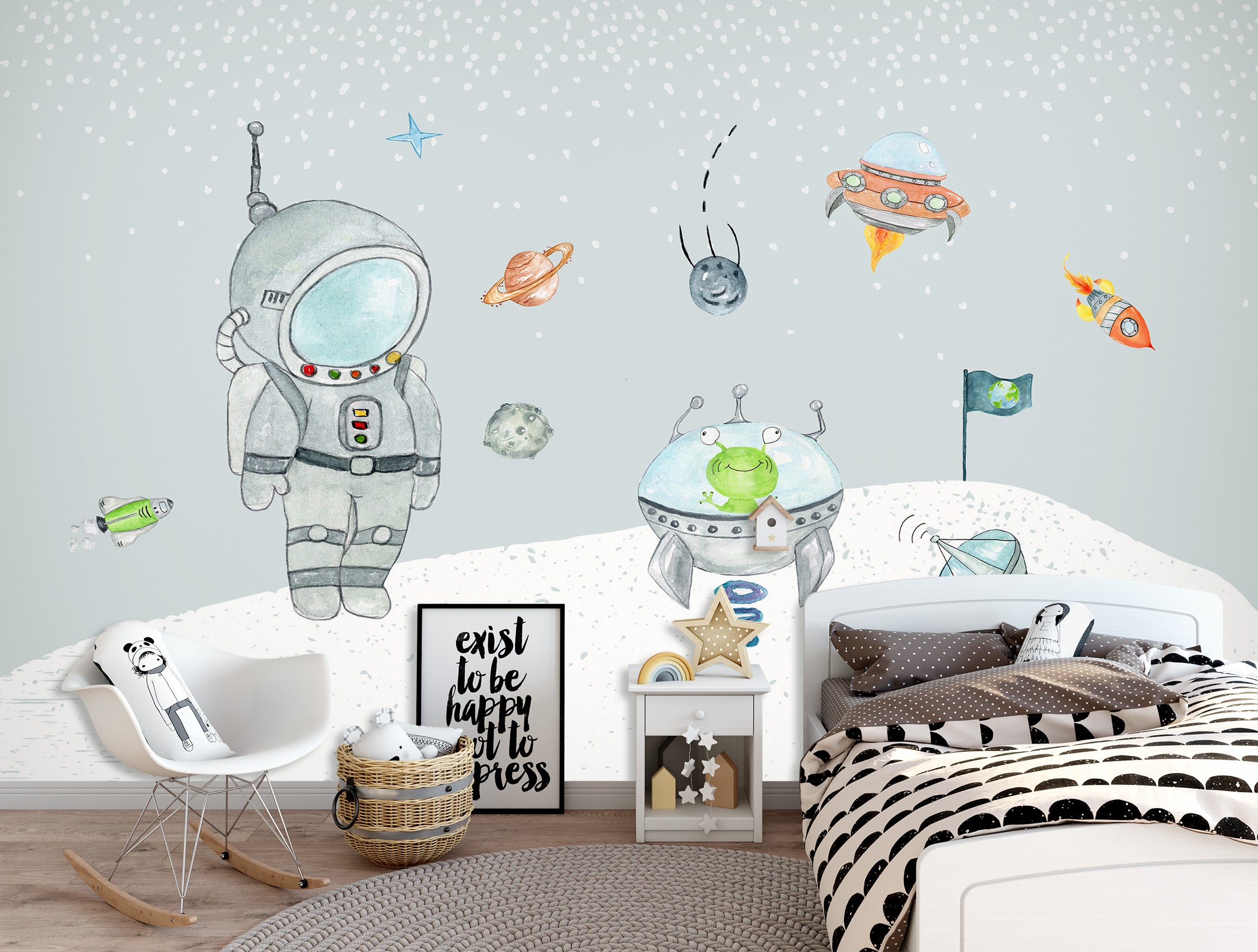 3D Space Robot 1702 Wall Murals