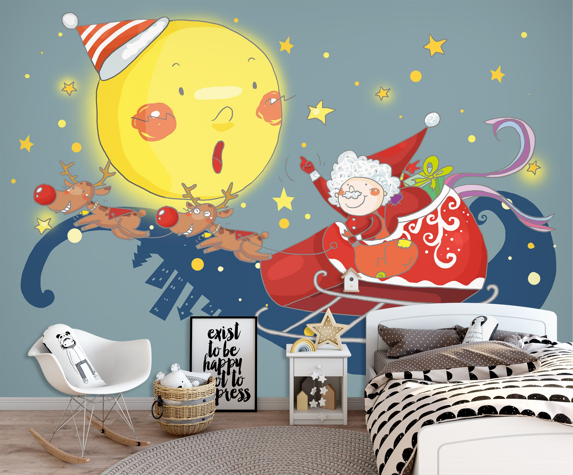 3D Moon Doll 1723 Wall Murals