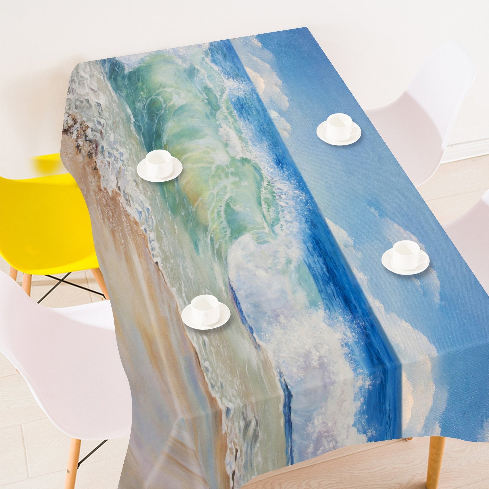 3D Beach Tide 653 Tablecloths Wallpaper AJ Wallpaper