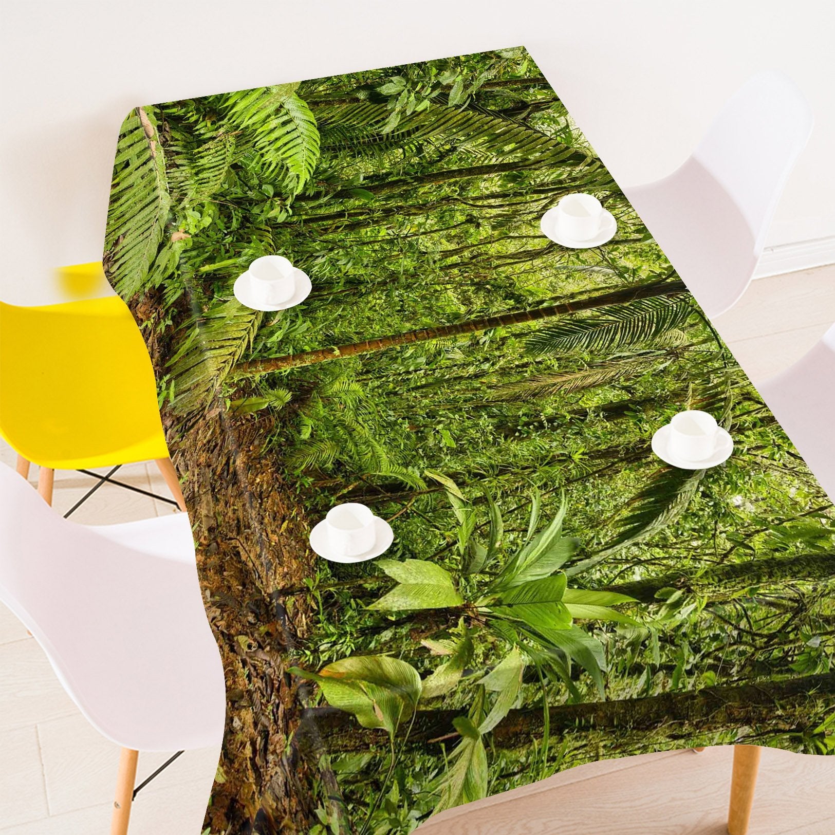 3D Thick Green Forest 606 Tablecloths Wallpaper AJ Wallpaper