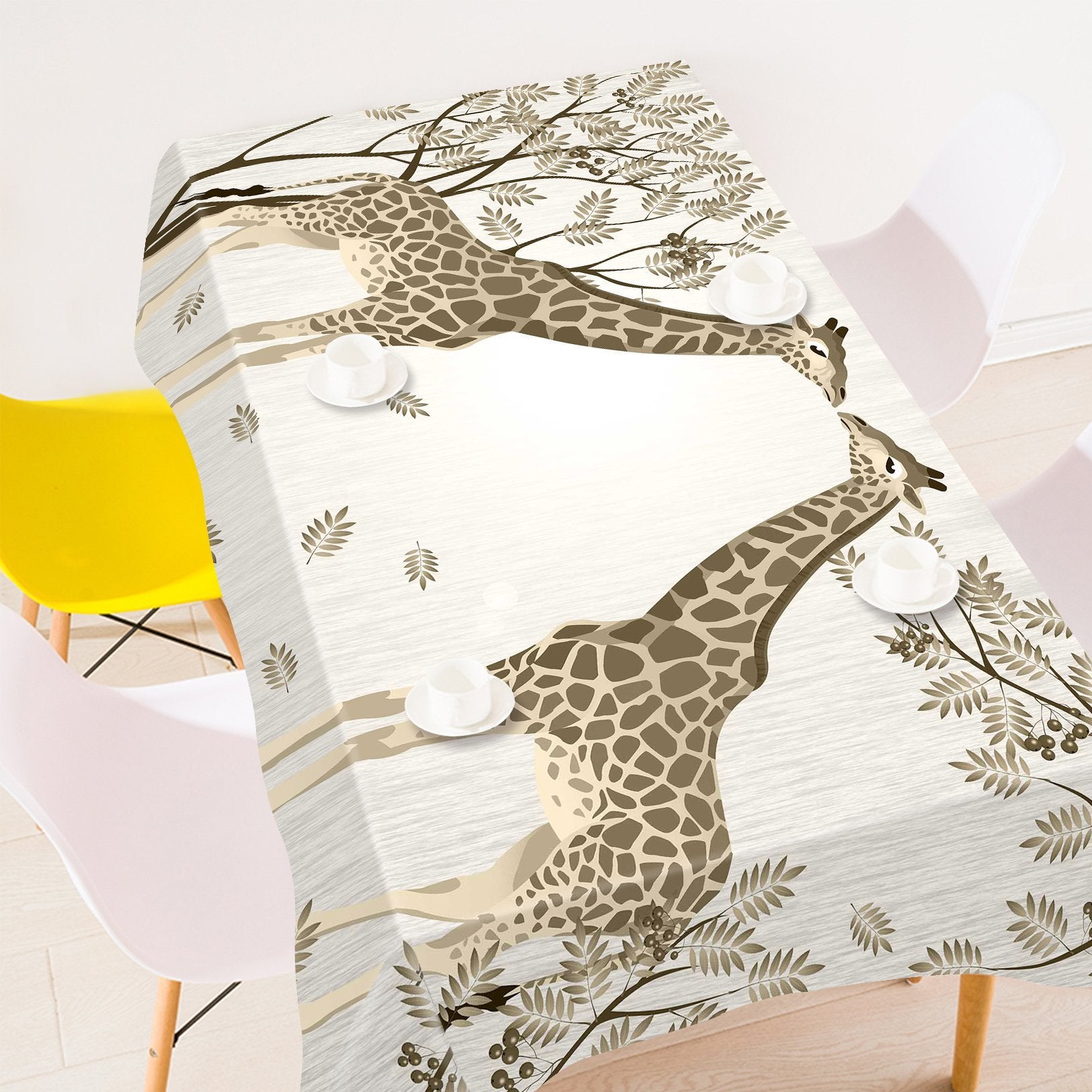 3D Lovely Giraffes 149 Tablecloths Wallpaper AJ Wallpaper