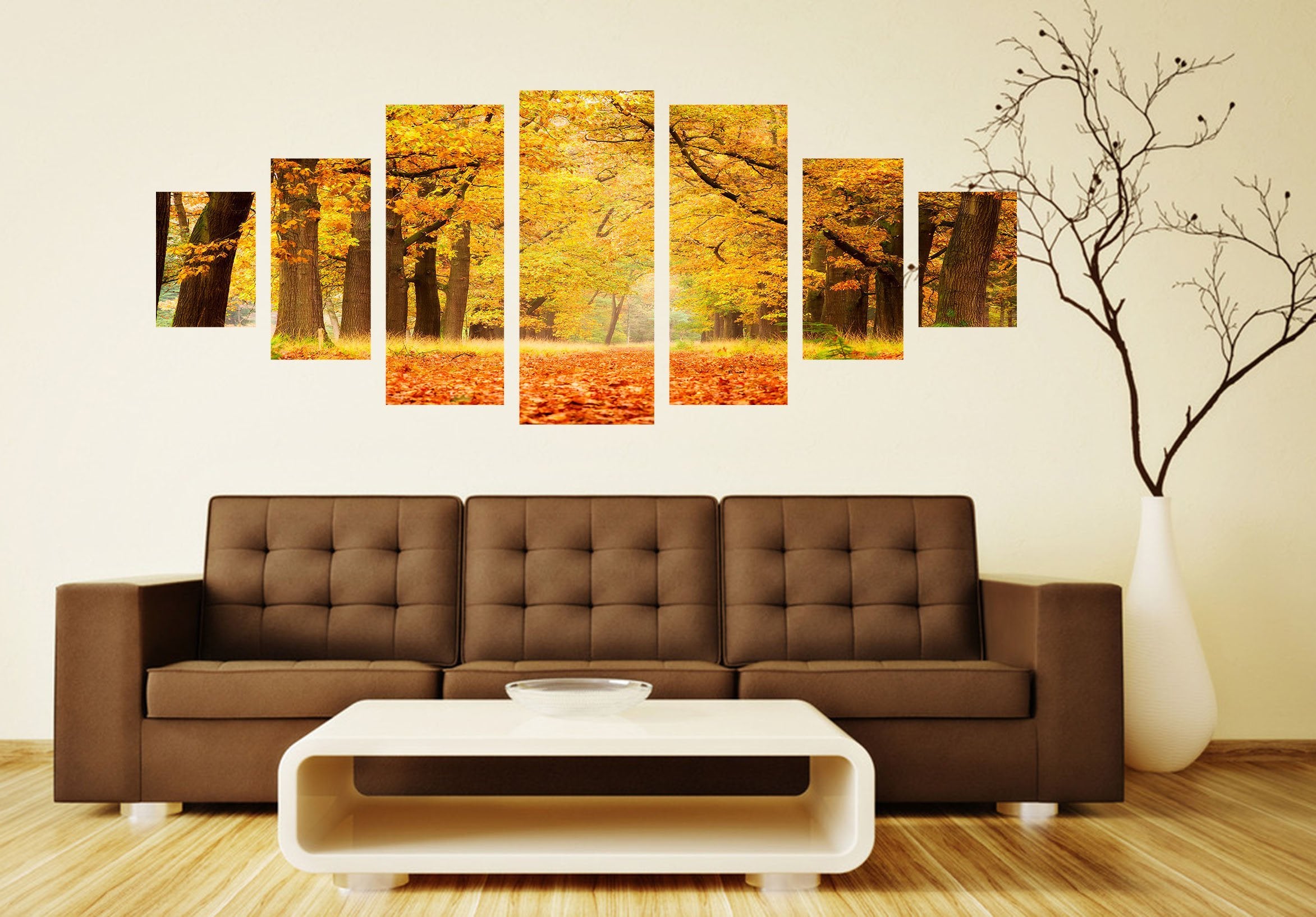 3D Maple Leaves 131 Unframed Print Wallpaper Wallpaper AJ Wallpaper