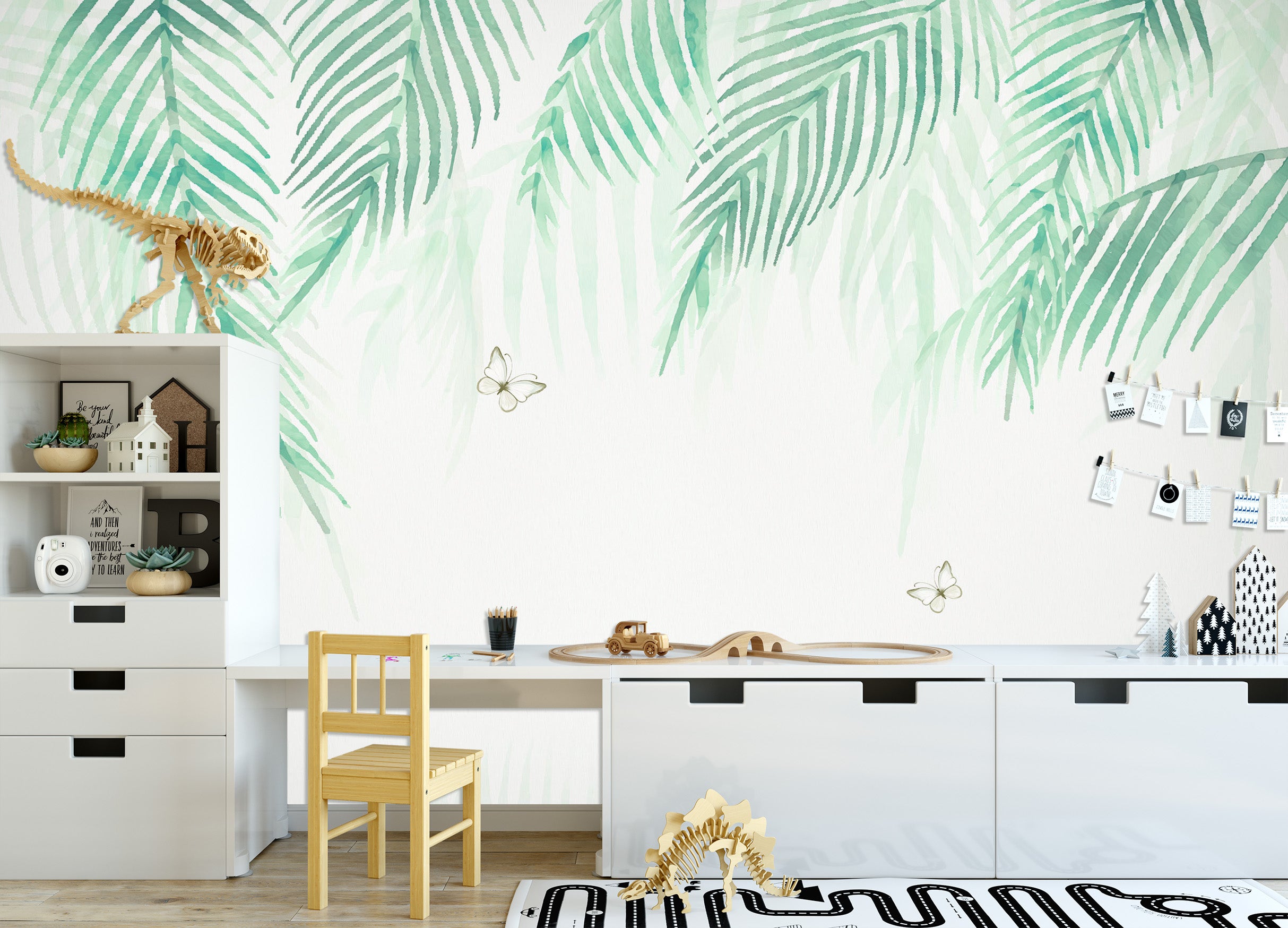 3D Green Leaf 1685 Wall Murals