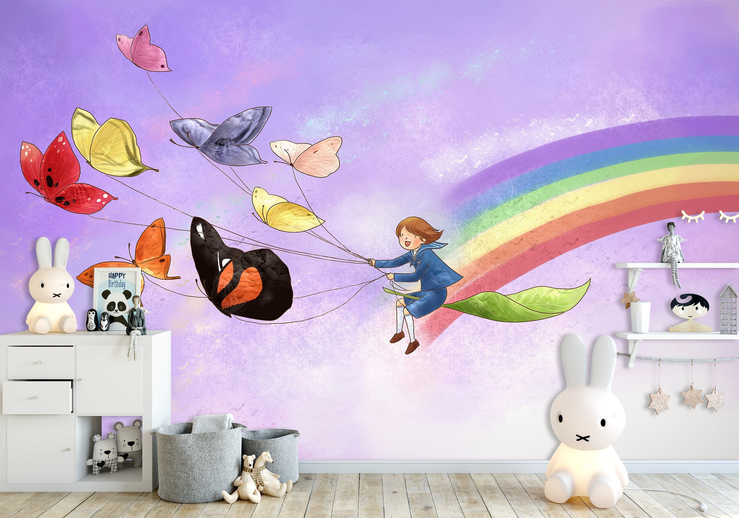 3D Kite Girl 1711 Wall Murals