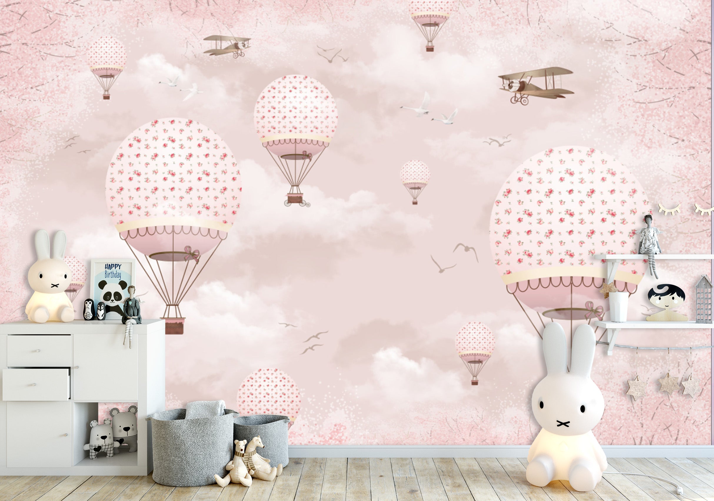 3D Pink World 1678 Wall Murals