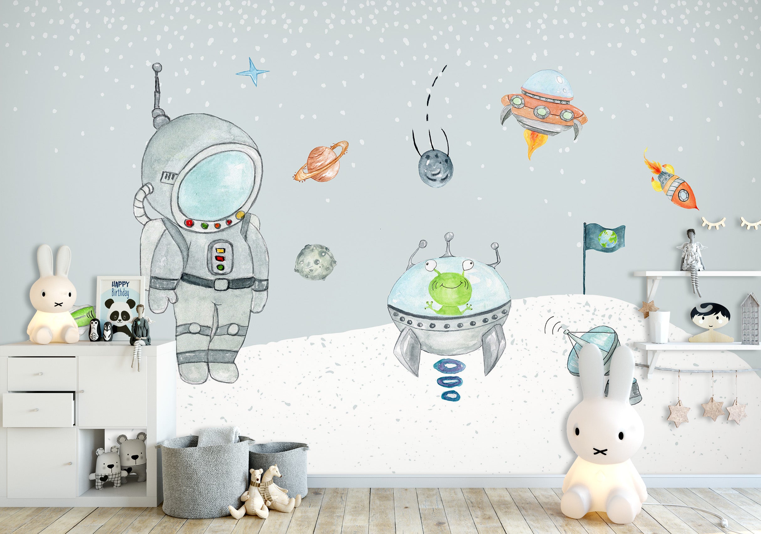 3D Space Robot 1702 Wall Murals