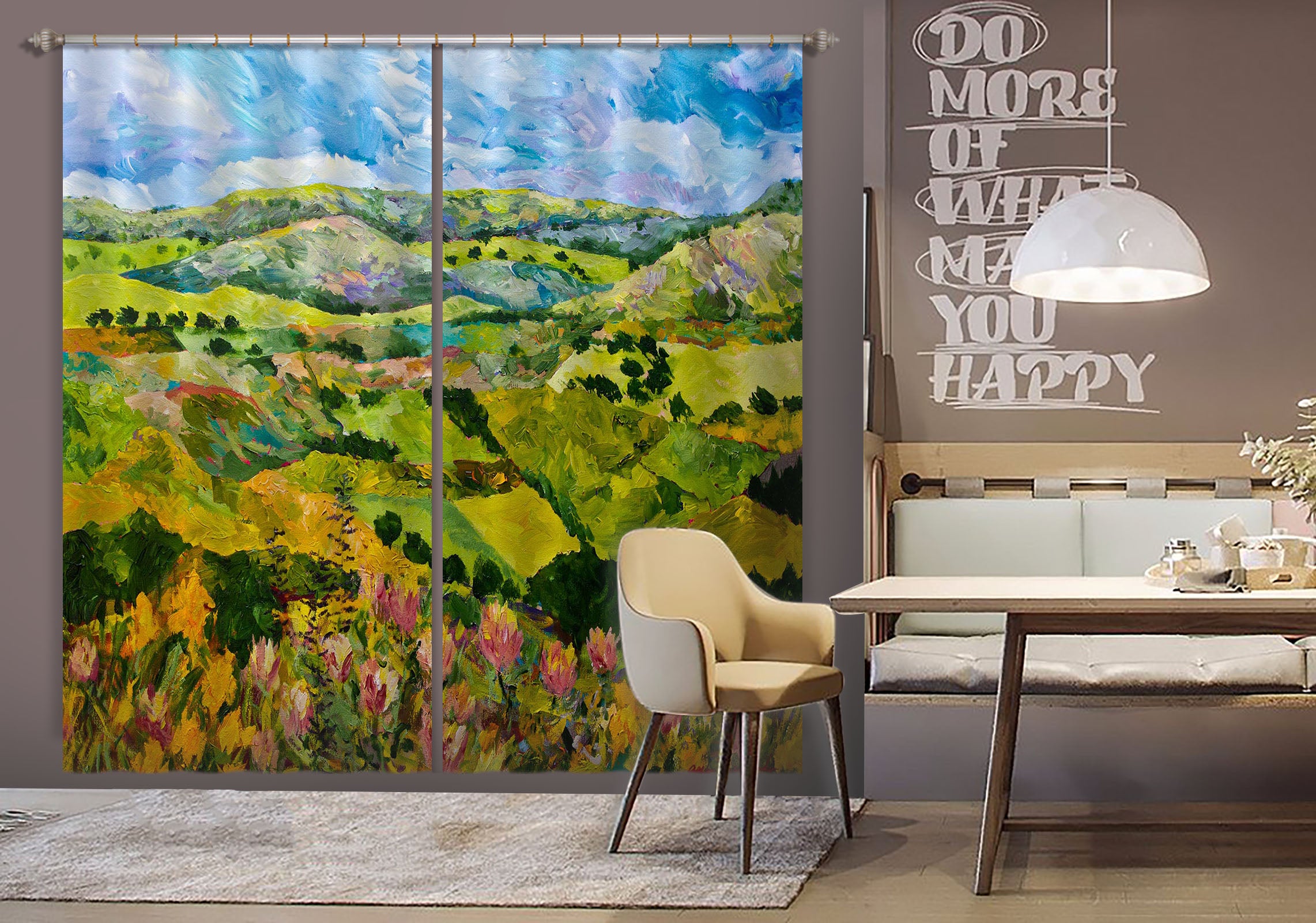 3D Picturesque Forest 187 Allan P. Friedlander Curtain Curtains Drapes