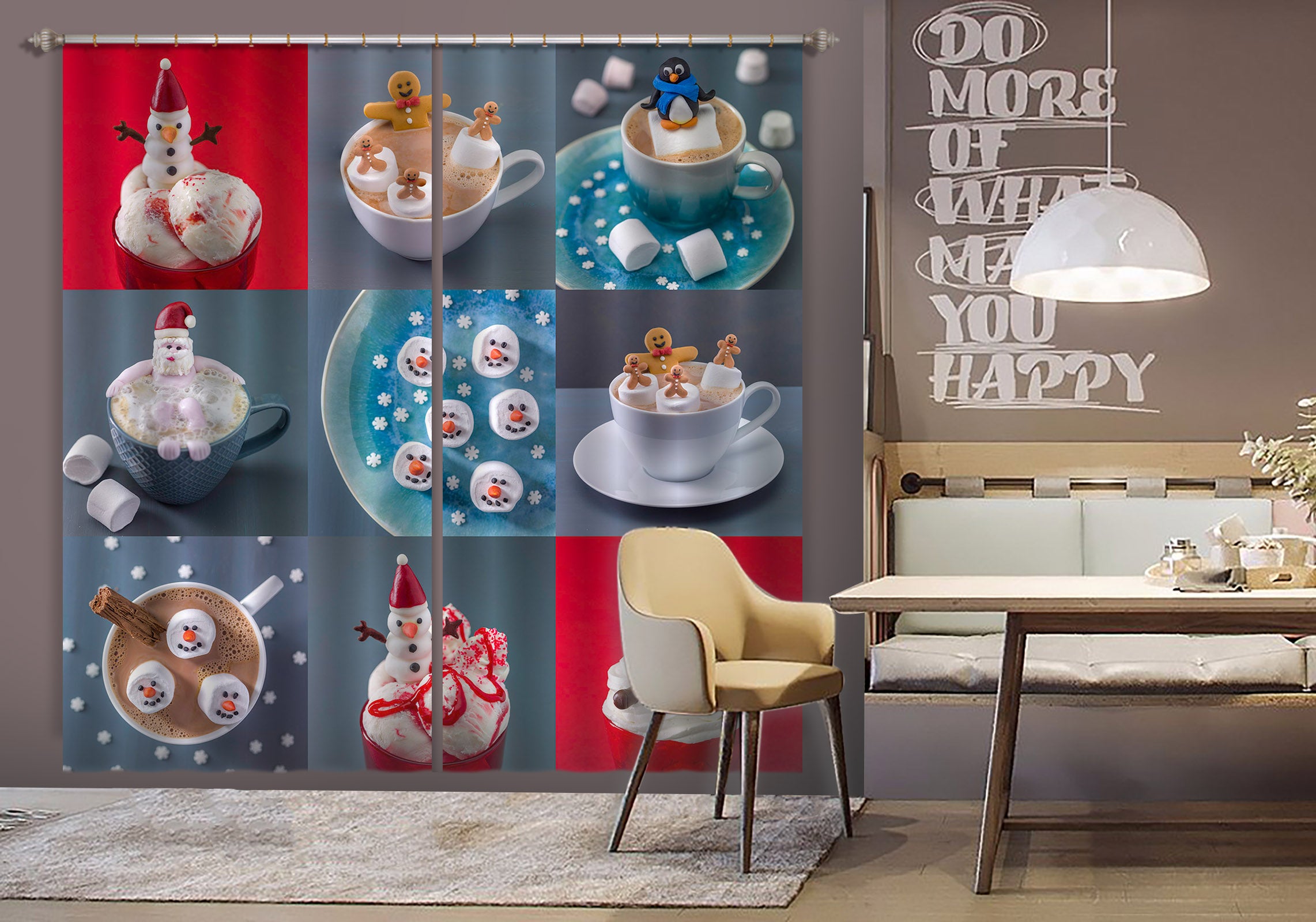 3D Delicious Food 026 Assaf Frank Curtain Curtains Drapes