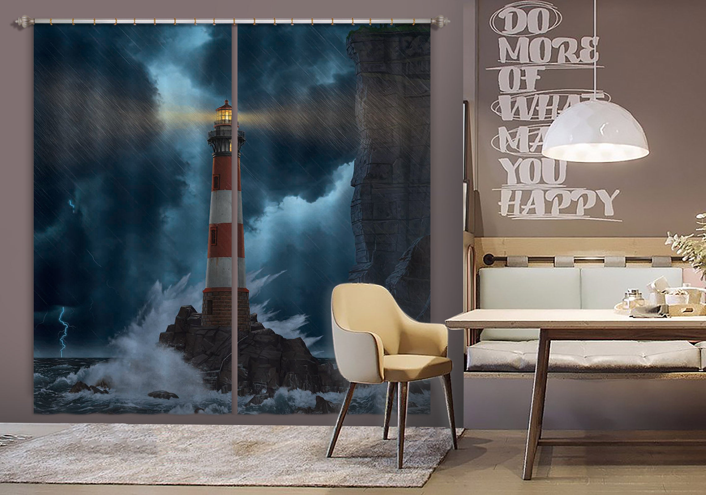 3D Unbreakable 087 Vincent Hie Curtain Curtains Drapes