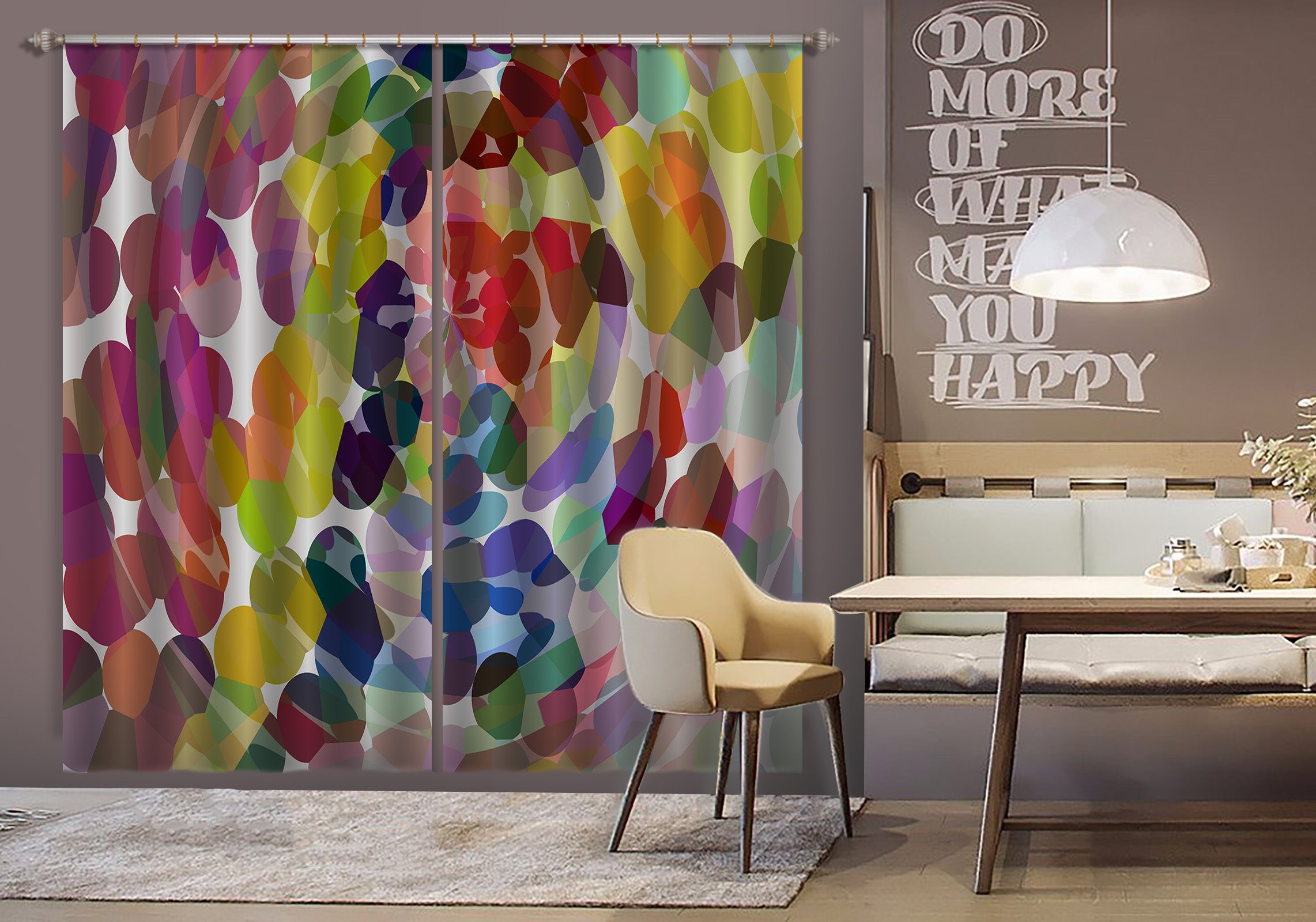 3D Painted Graffiti 048 Shandra Smith Curtain Curtains Drapes