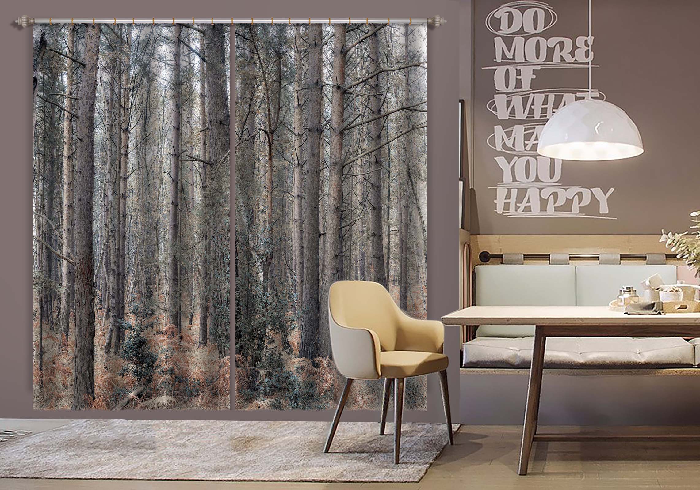 3D Tall Tree 6408 Assaf Frank Curtain Curtains Drapes