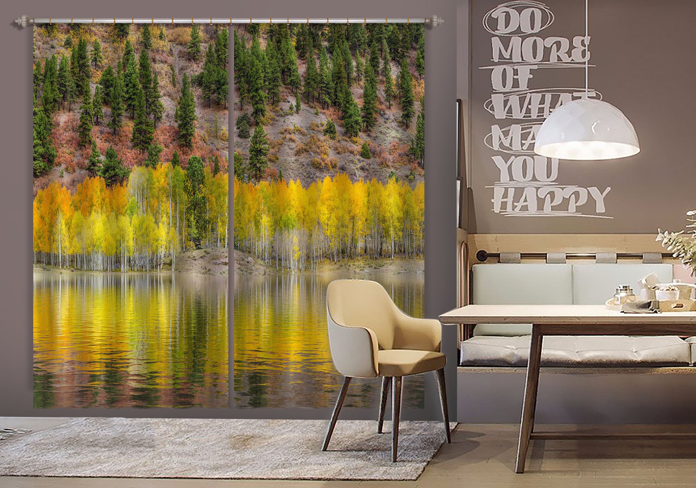 3D Forest Landscape 037 Marco Carmassi Curtain Curtains Drapes