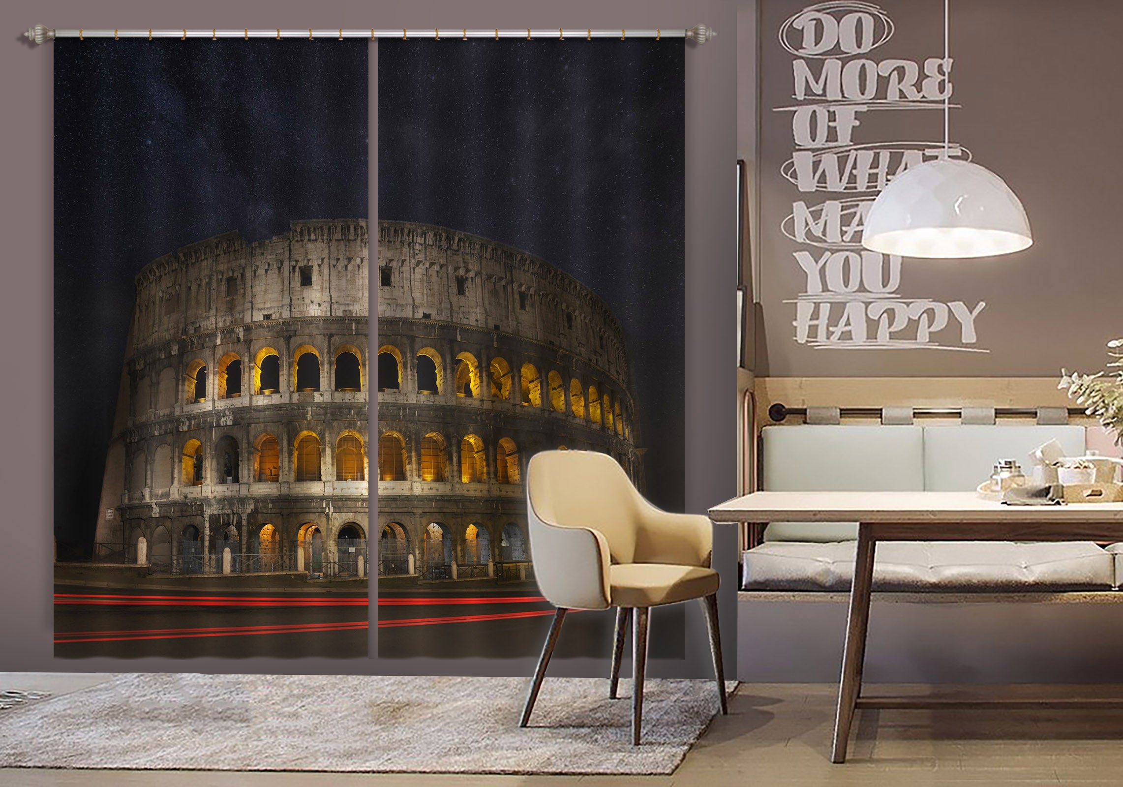 3D Temple Lights 123 Marco Carmassi Curtain Curtains Drapes