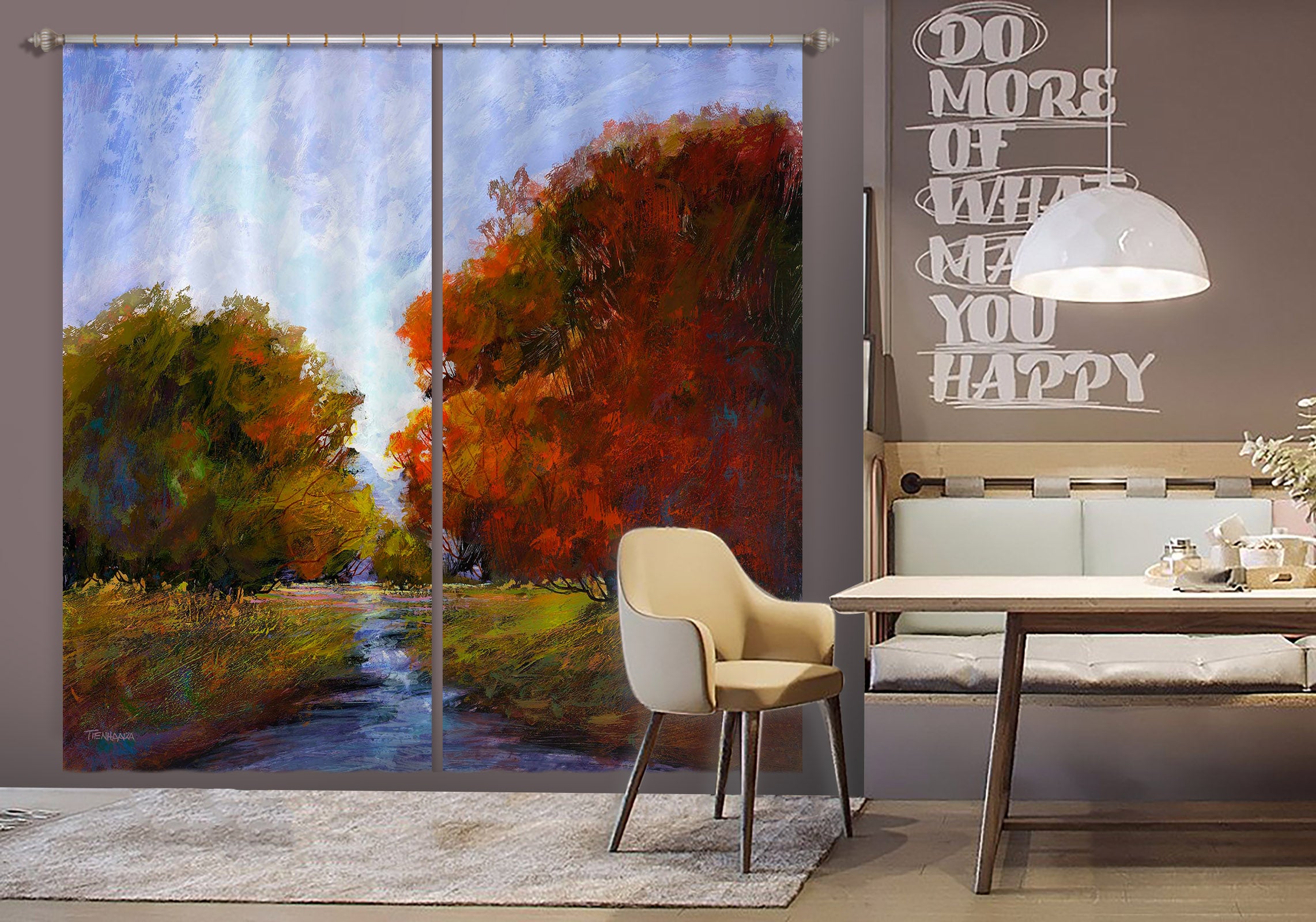 3D Maple Forest 201 Michael Tienhaara Curtain Curtains Drapes