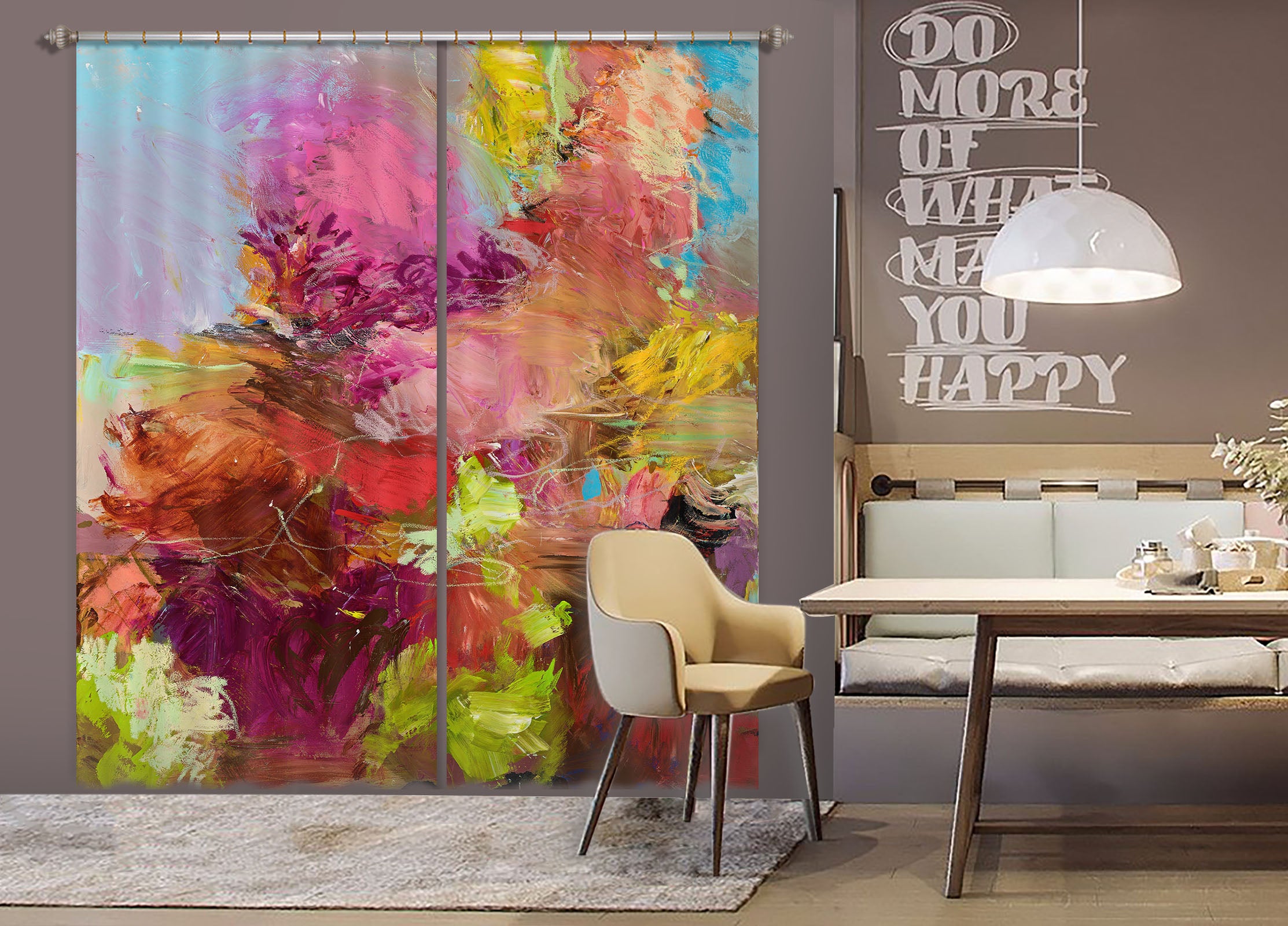 3D Color Graffiti 116 Allan P. Friedlander Curtain Curtains Drapes