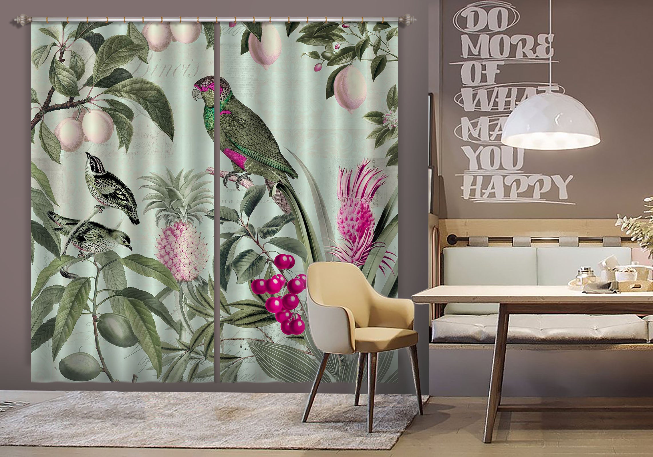 3D Fruit Paradise 058 Andrea haase Curtain Curtains Drapes