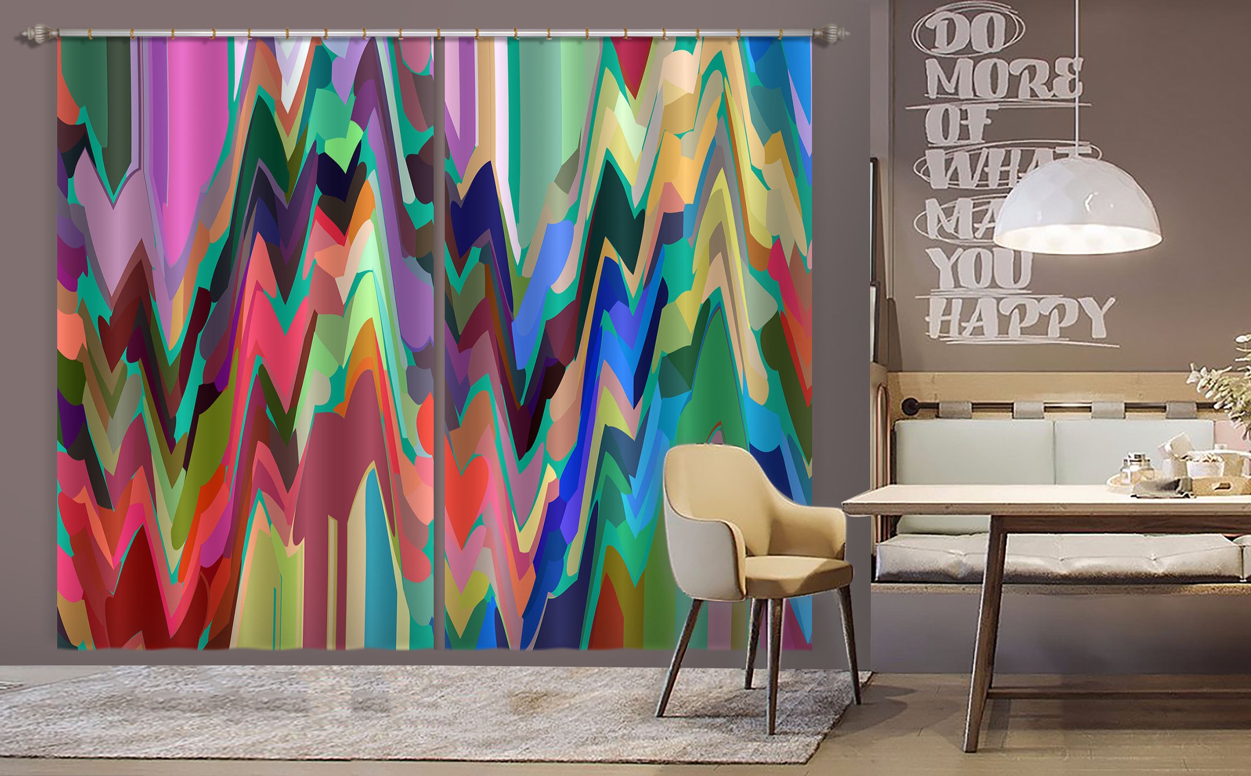 3D Colored Trees 71062 Shandra Smith Curtain Curtains Drapes