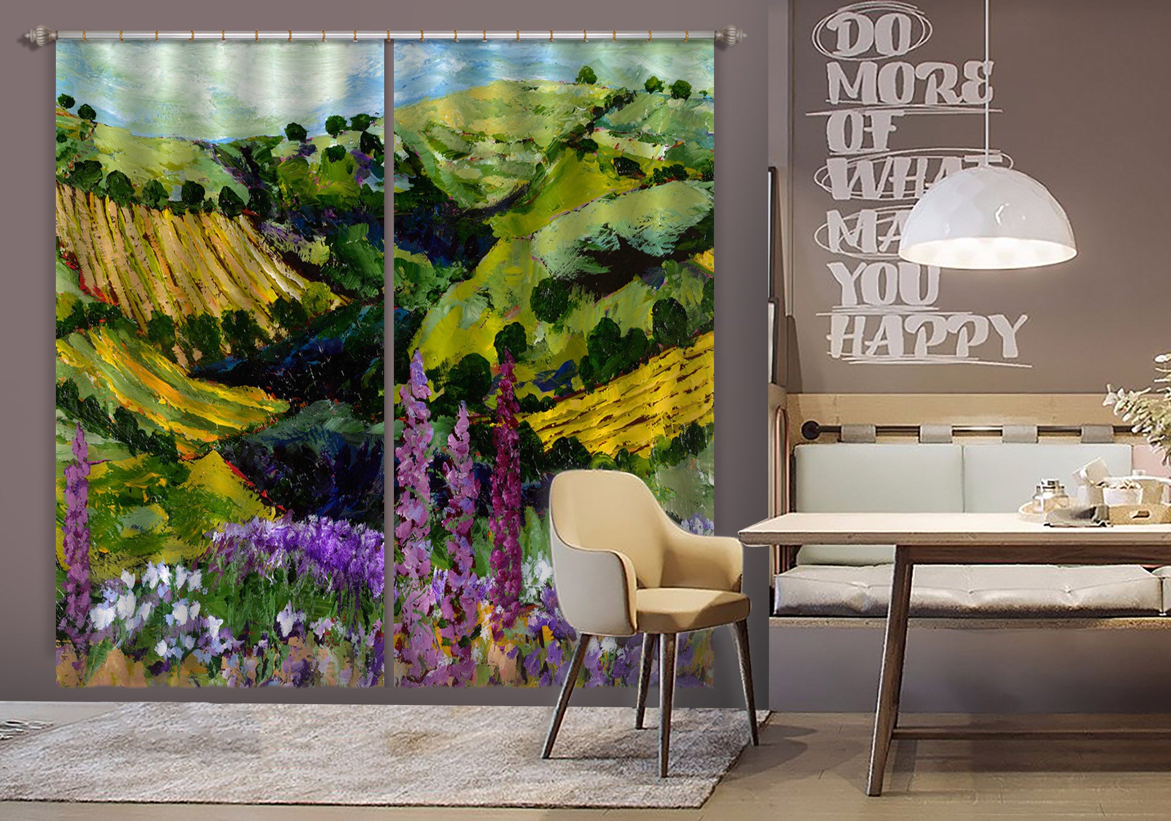 3D Different Garden 128 Allan P. Friedlander Curtain Curtains Drapes