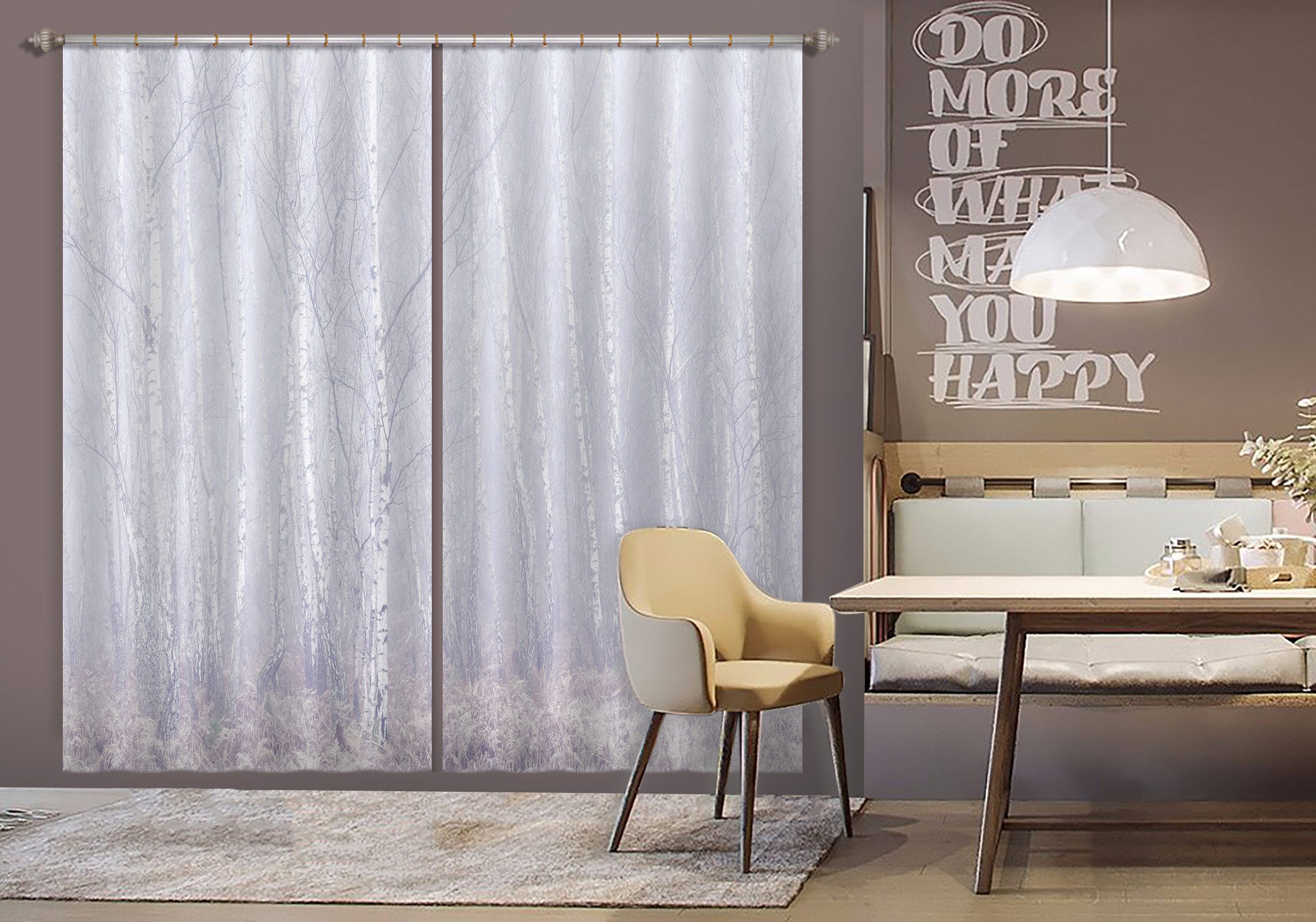 3D White Trunk 6606 Assaf Frank Curtain Curtains Drapes