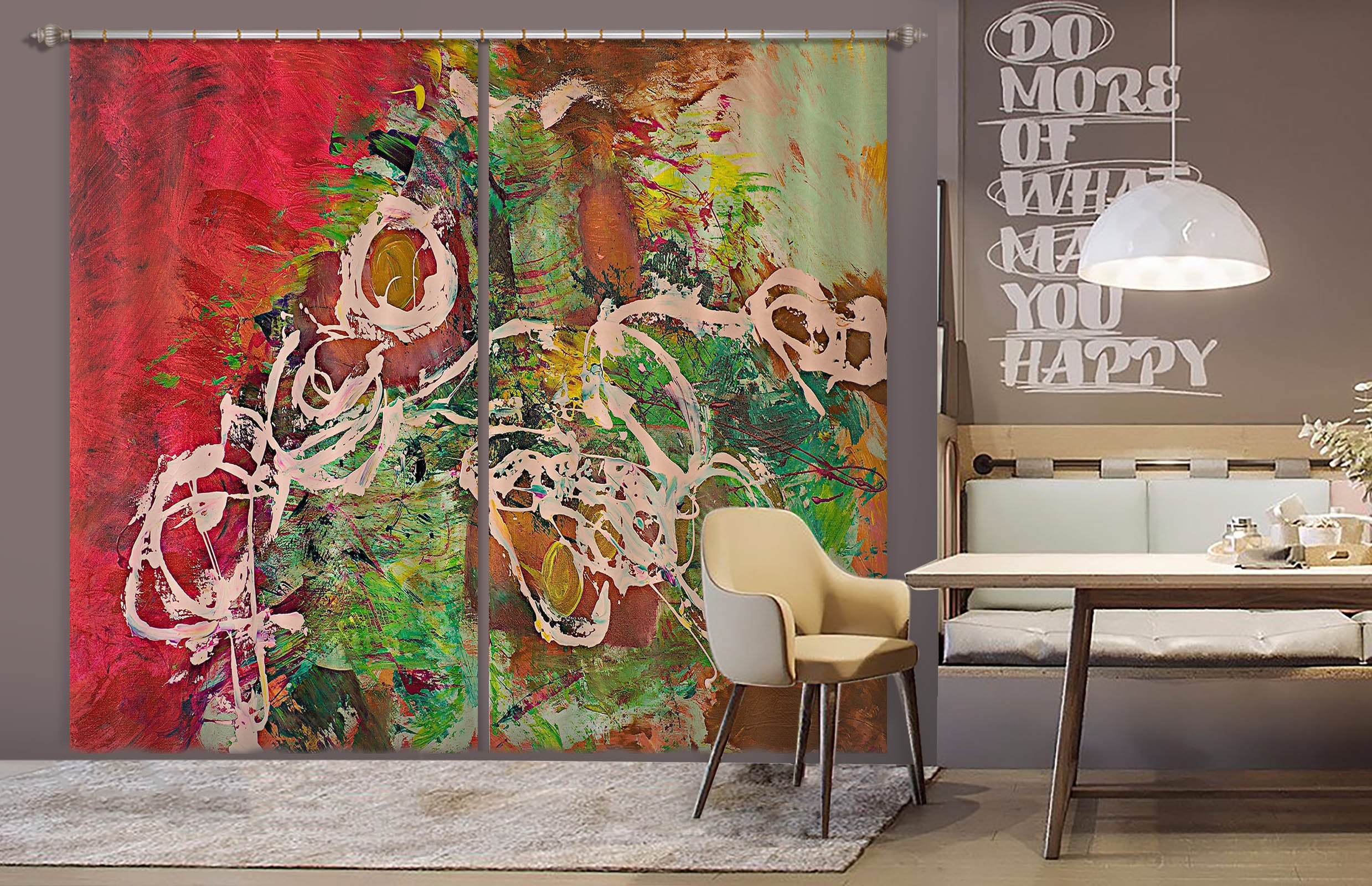 3D Spring Garden 102 Allan P. Friedlander Curtain Curtains Drapes