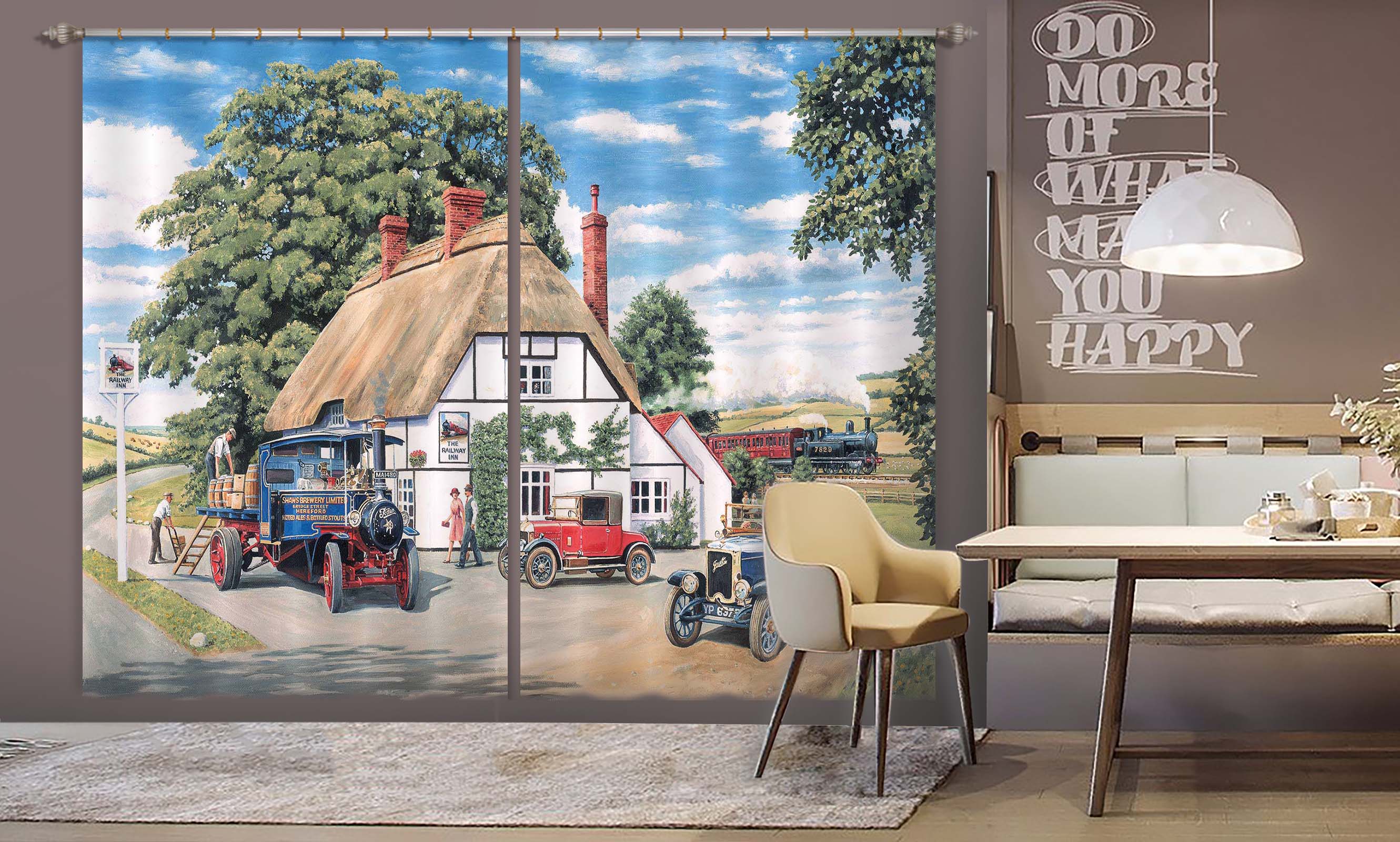 3D Delivery At The Railway 059 Trevor Mitchell Curtain Curtains Drapes