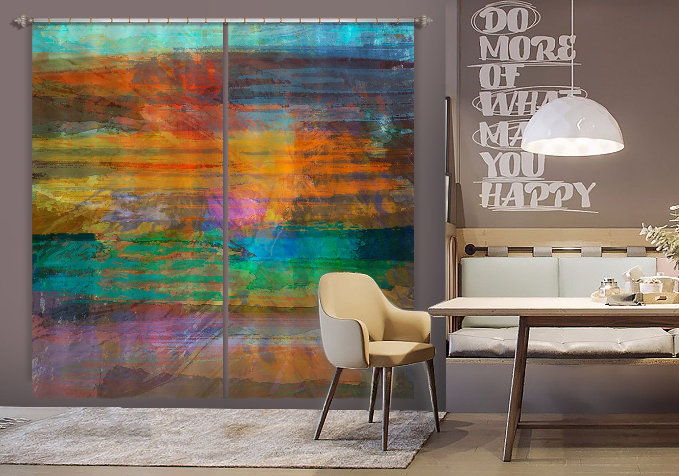 3D Blue Sky 236 Michael Tienhaara Curtain Curtains Drapes