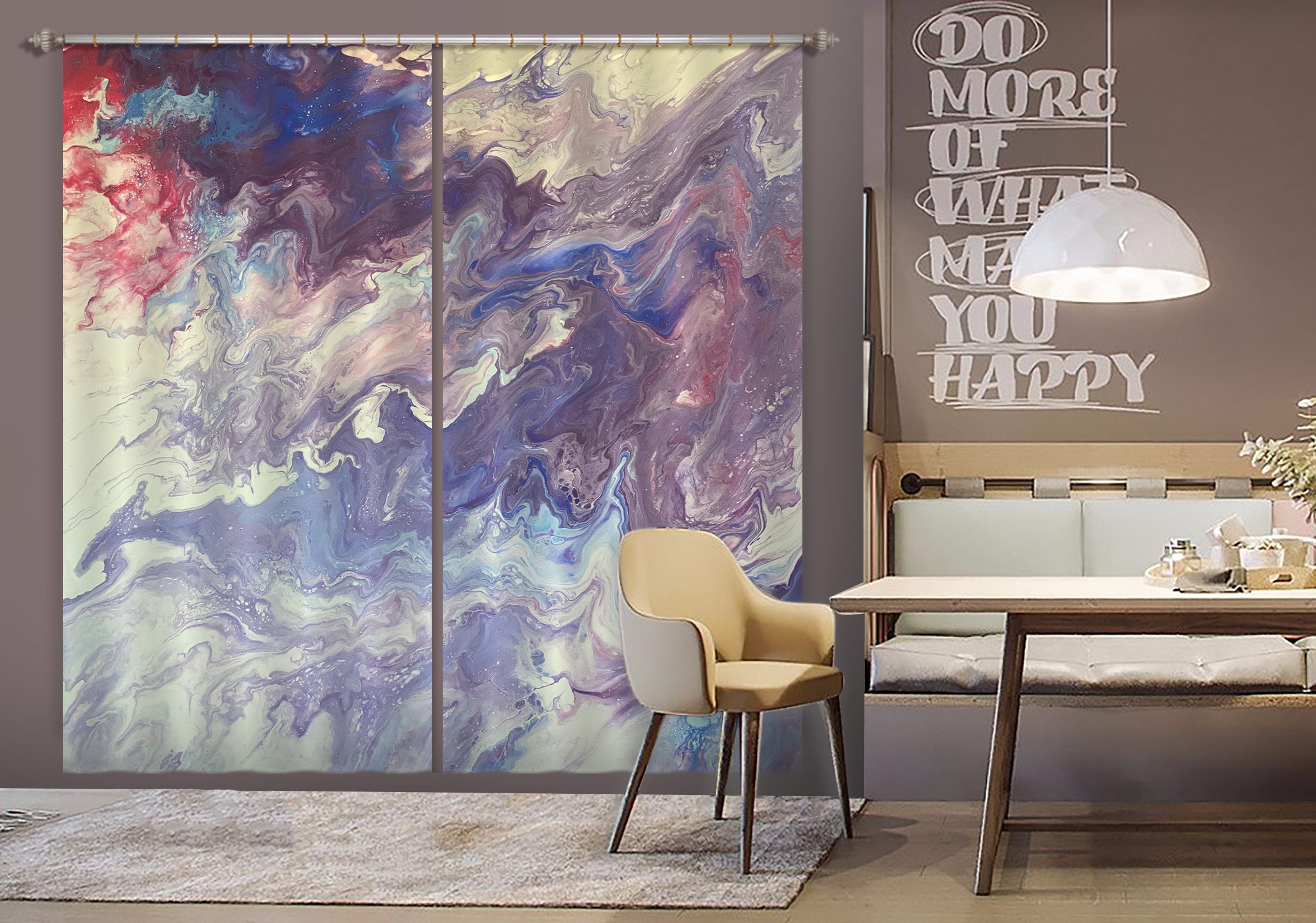 3D Fog Color Pattern 8152 Valerie Latrice Curtain Curtains Drapes