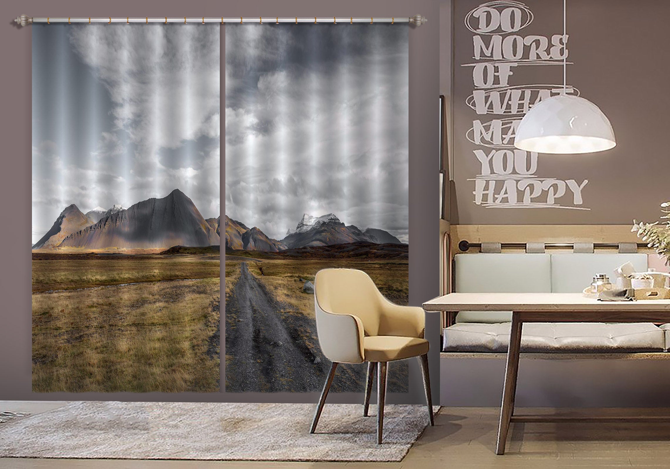 3D Prairie Path 128 Marco Carmassi Curtain Curtains Drapes