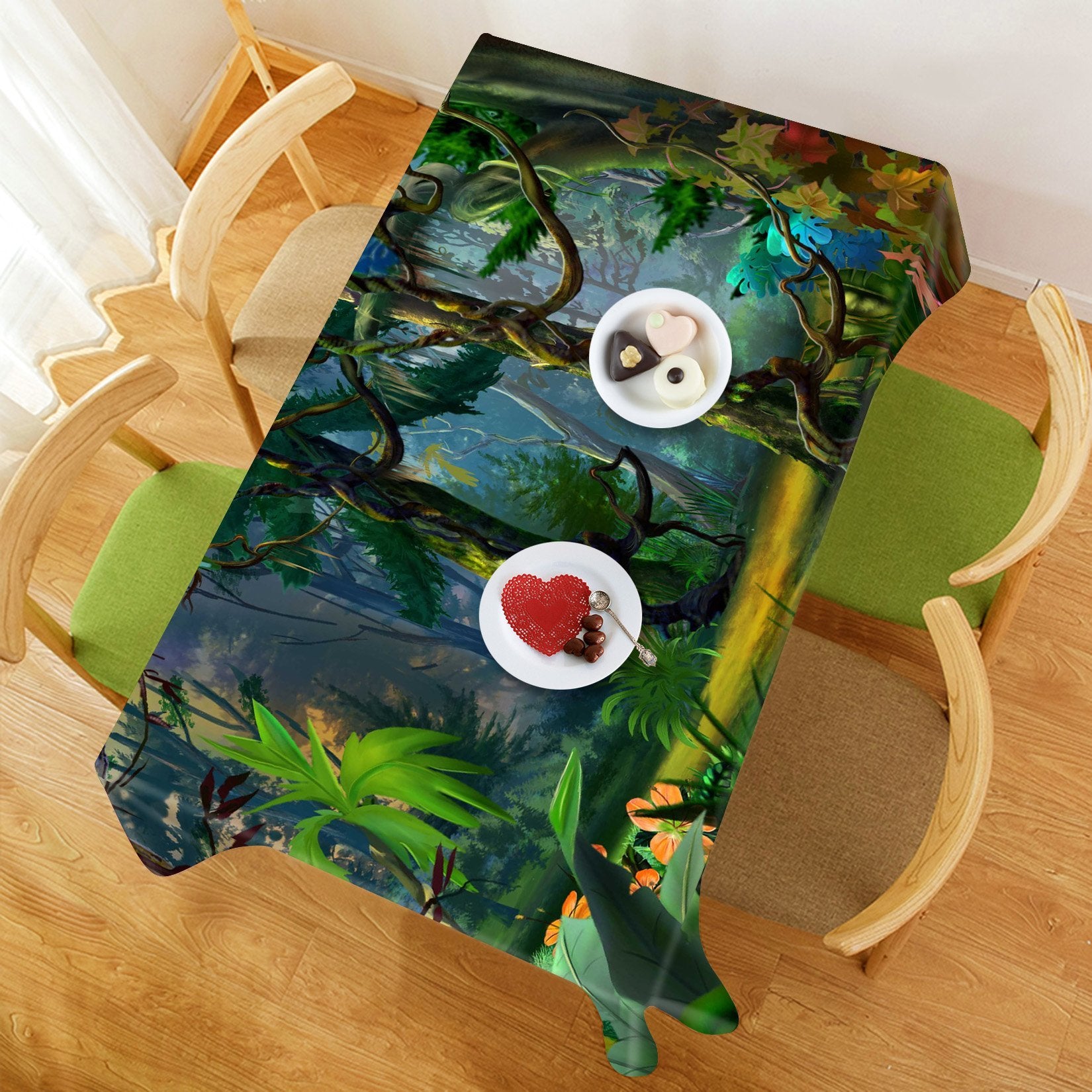 3D Tropical Rainforest 452 Tablecloths Wallpaper AJ Wallpaper