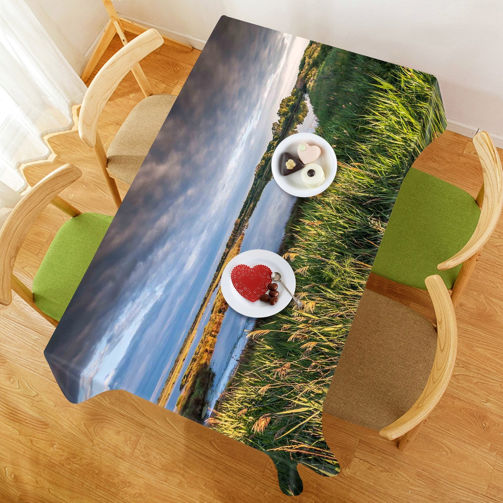 3D Lakes Weeds 431 Tablecloths Wallpaper AJ Wallpaper