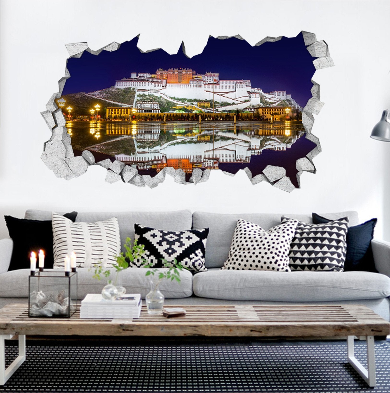 3D Potala Palace 067 Broken Wall Murals Wallpaper AJ Wallpaper