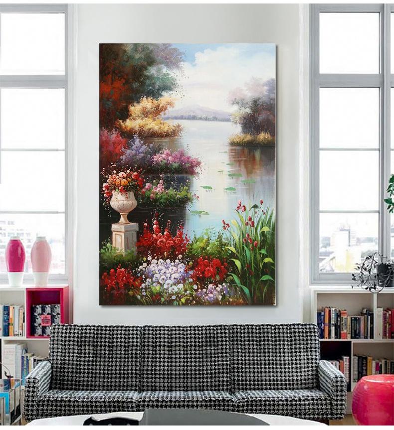 3D Lake Flower 138 Wall Stickers Wallpaper AJ Wallpaper 2