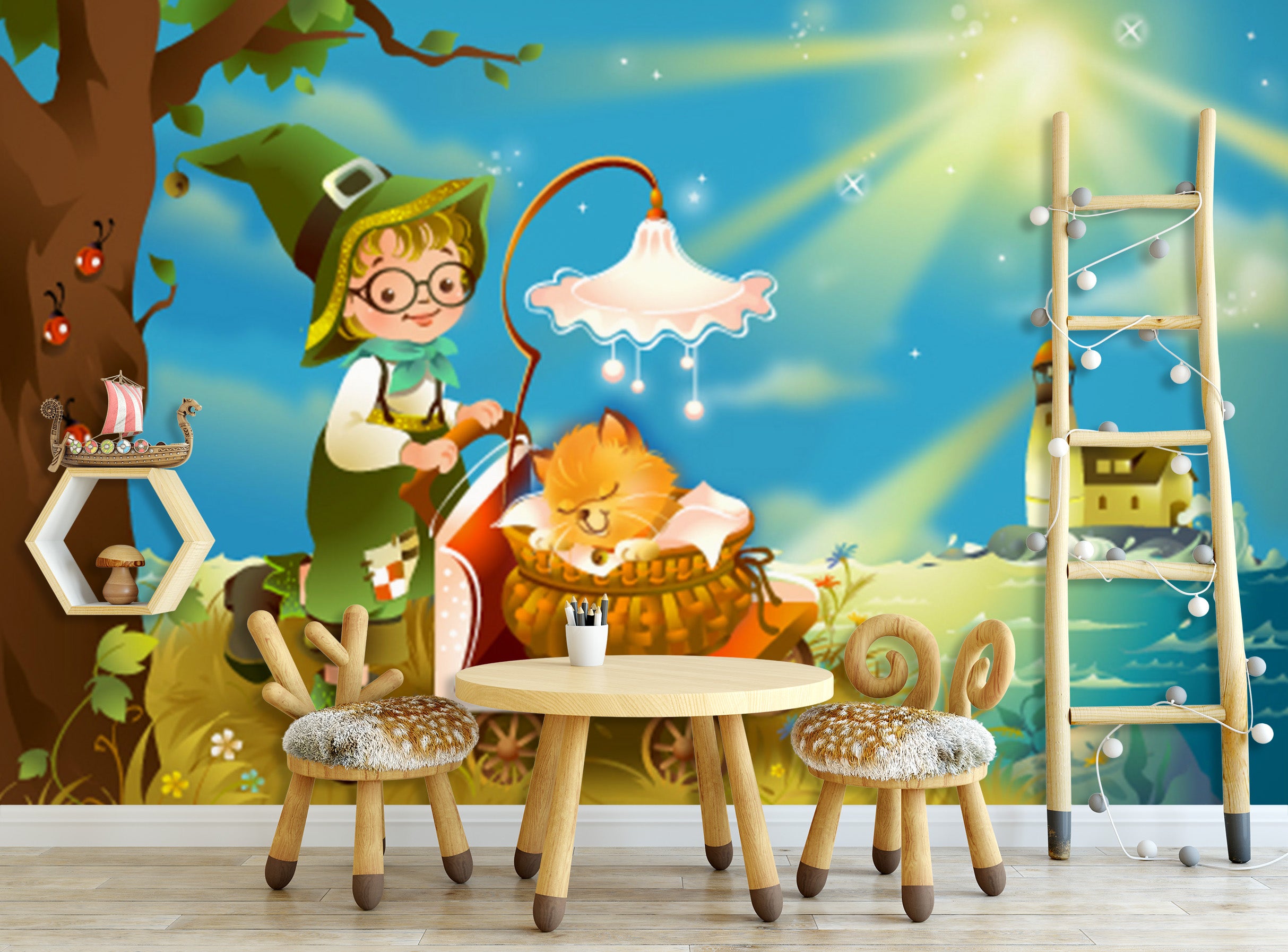 3D Pumpkin Lantern 1652 Wall Murals