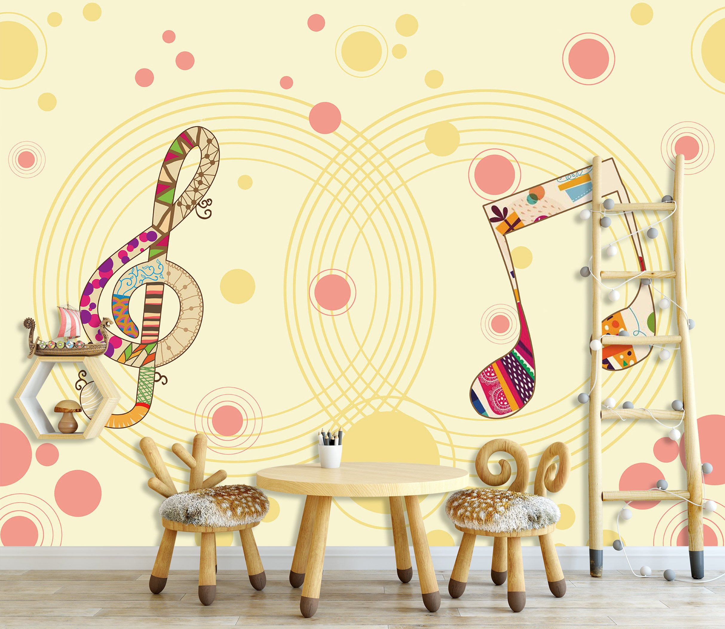 3D Musical Note 1718 Wall Murals