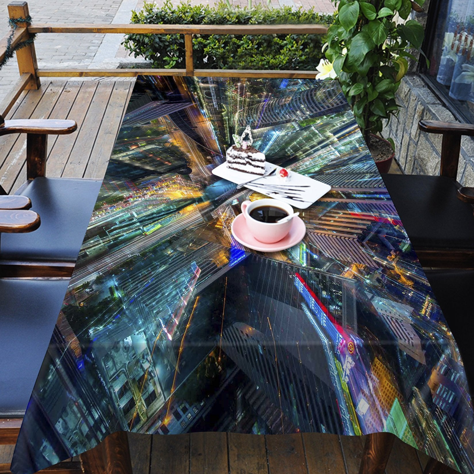 3D City Tall Buildings 362 Tablecloths Wallpaper AJ Wallpaper