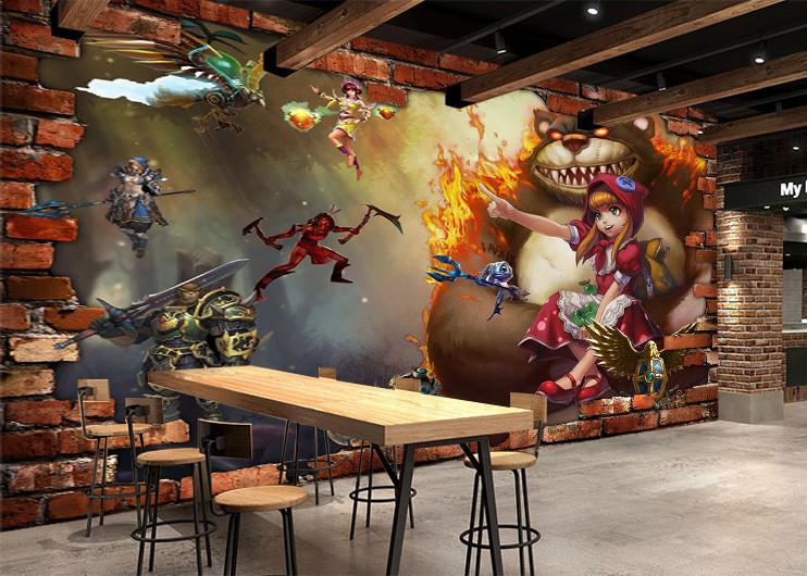 3D Red Cat Girl 046 Wallpaper AJ Wallpaper