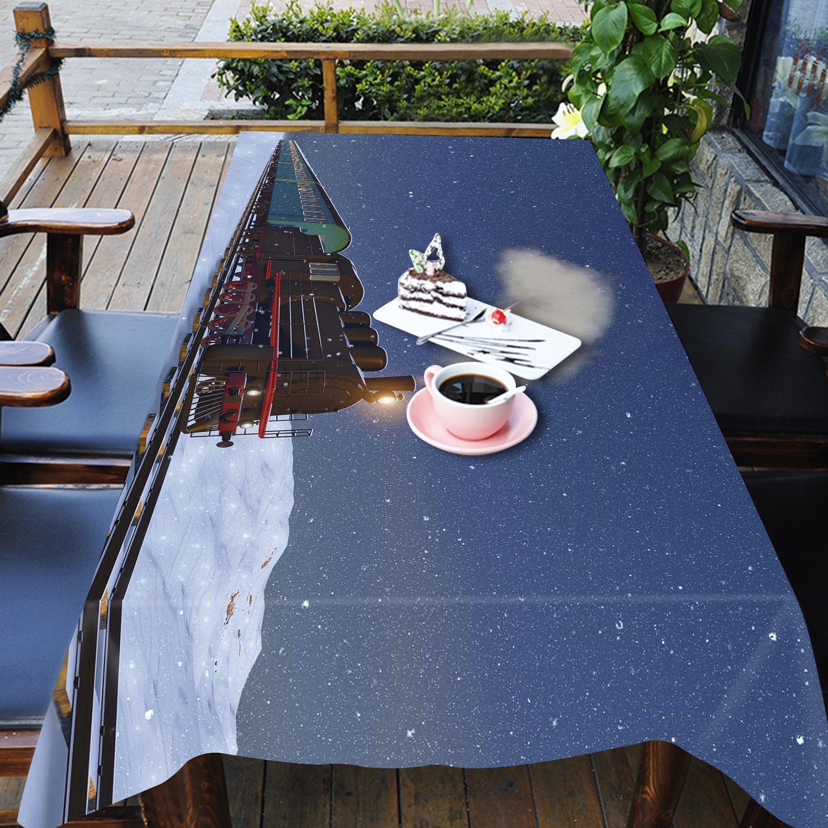 3D Railway Scenery 812 Tablecloths Wallpaper AJ Wallpaper