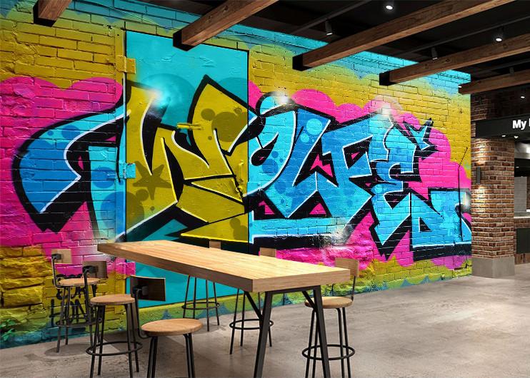 3D Graffiti Color 157 Wallpaper AJ Wallpaper