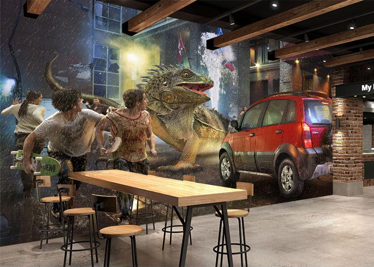 3D Monster City 632 Wallpaper AJ Wallpaper