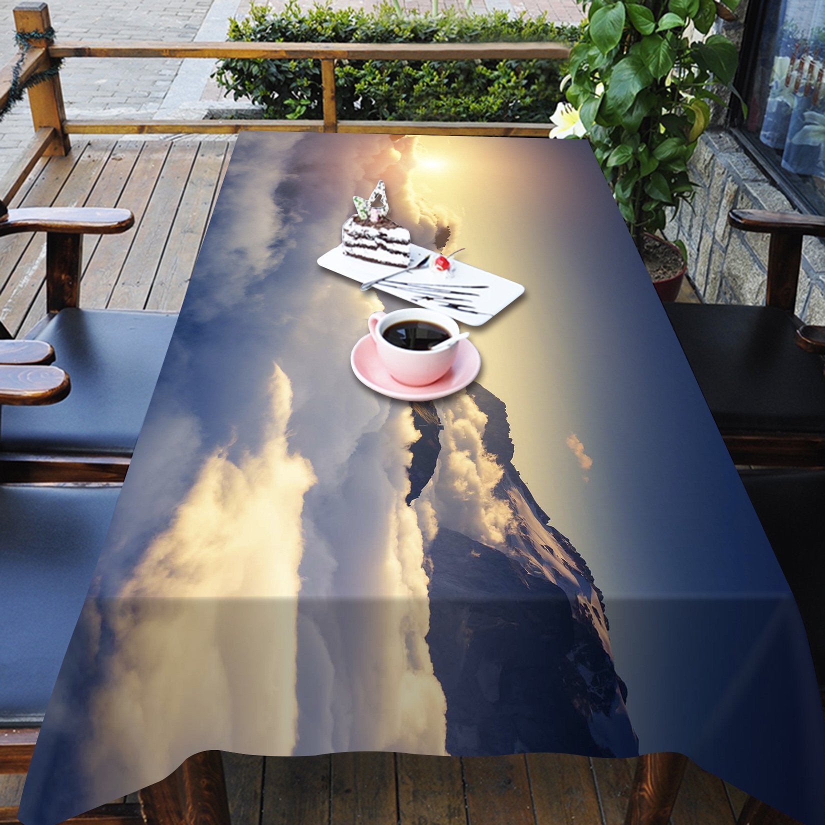 3D Sunrise Clouds 187 Tablecloths Wallpaper AJ Wallpaper