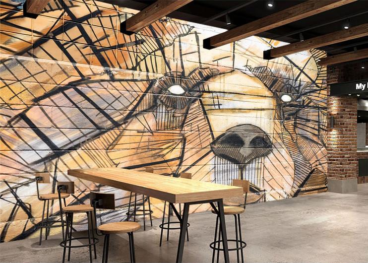 3D Orange Lion 911 Wallpaper AJ Wallpaper