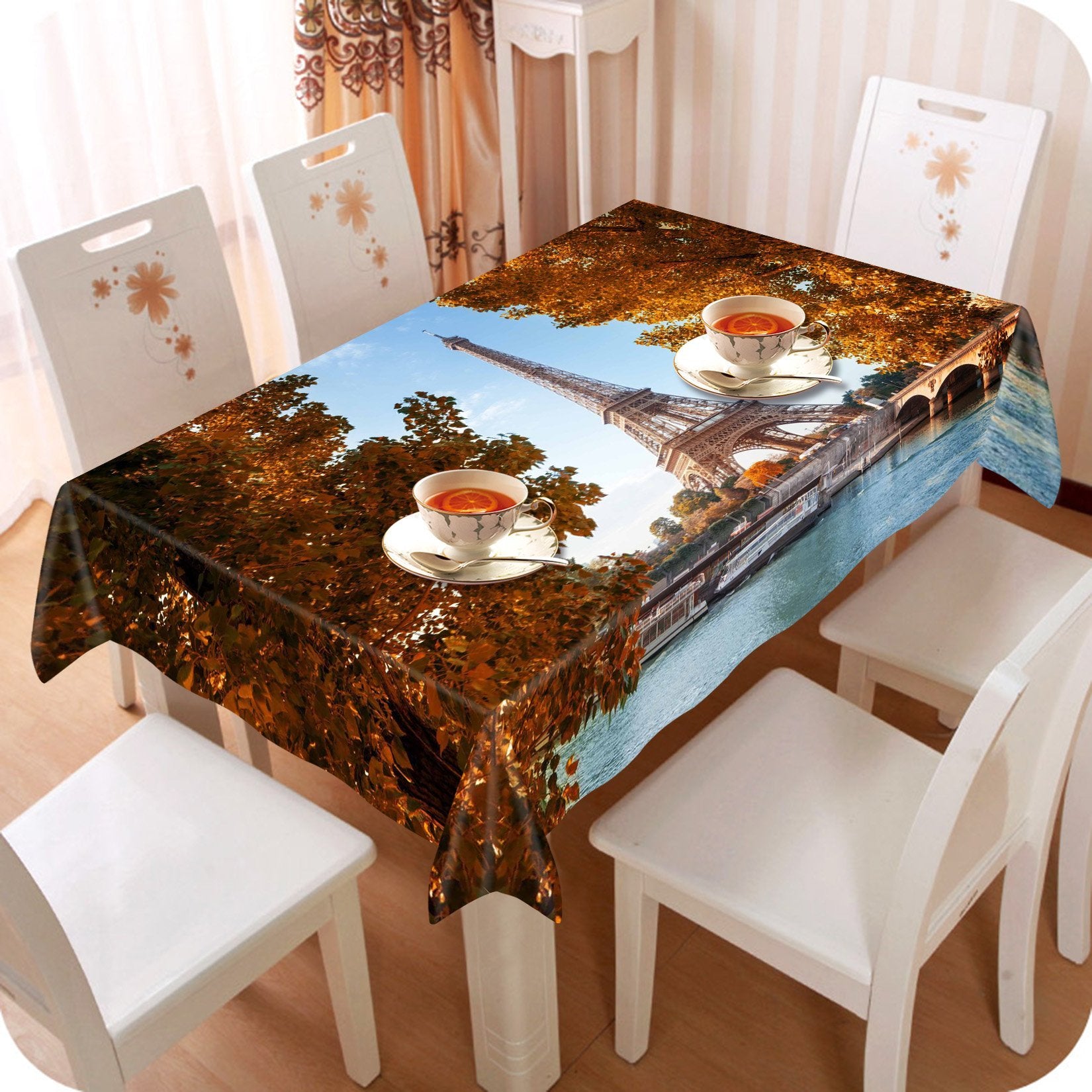 3D Eiffel Tower 772 Tablecloths Wallpaper AJ Wallpaper