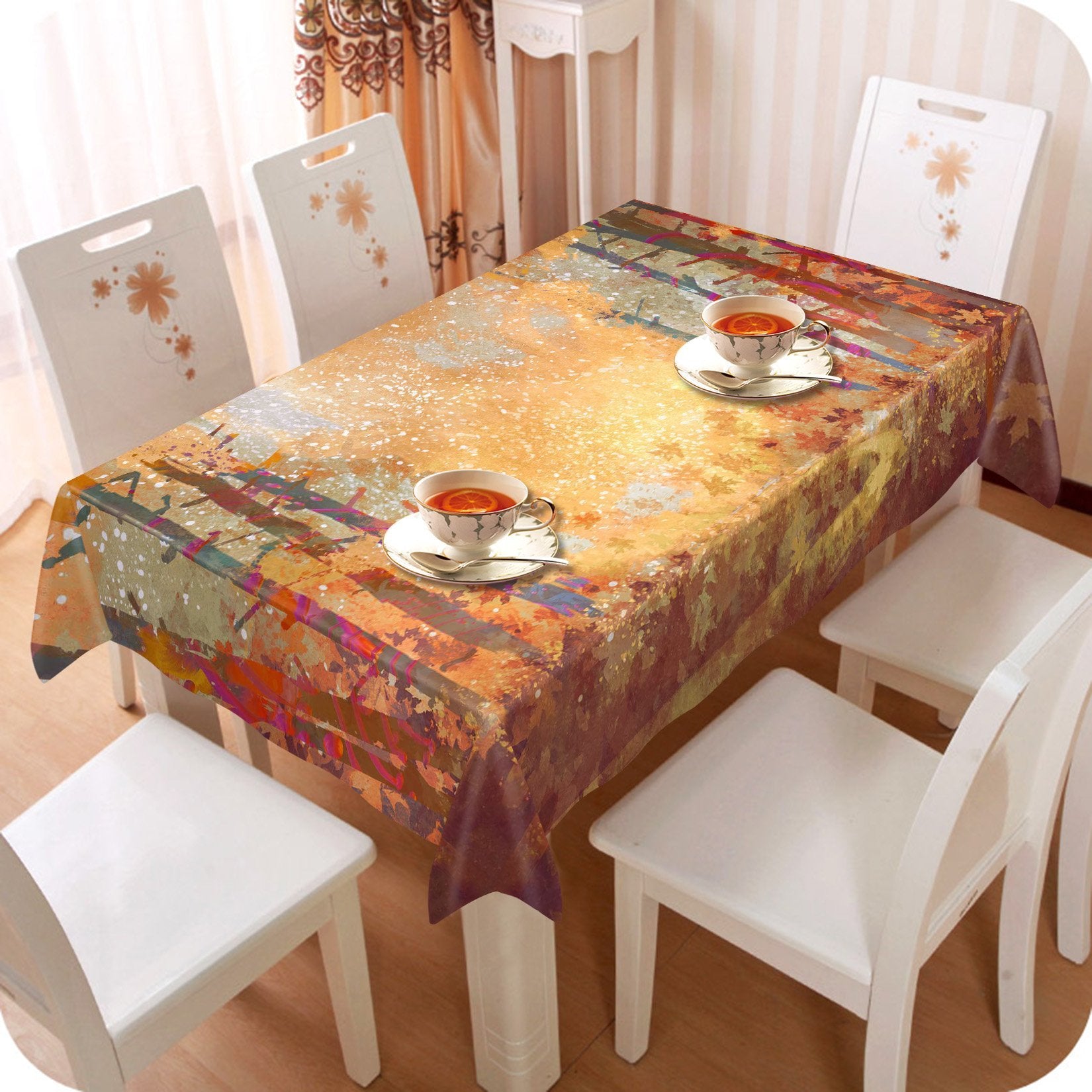 3D Painting Trees 618 Tablecloths Wallpaper AJ Wallpaper